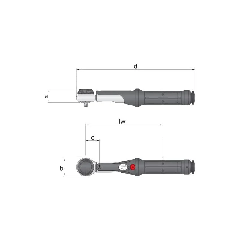Gedore 2201429 Torque wrench TORCOFIX K 1/4" 1-5 Nm - Image 3