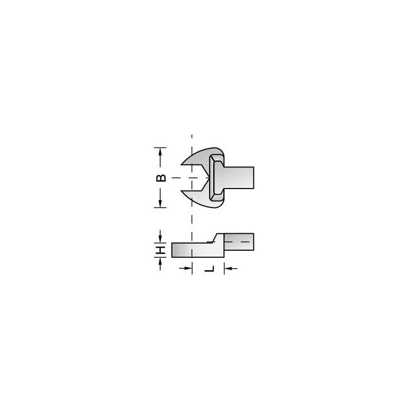Gedore 7688550 Rectangular open end fitting SE 9x12, 8 mm - Image 2