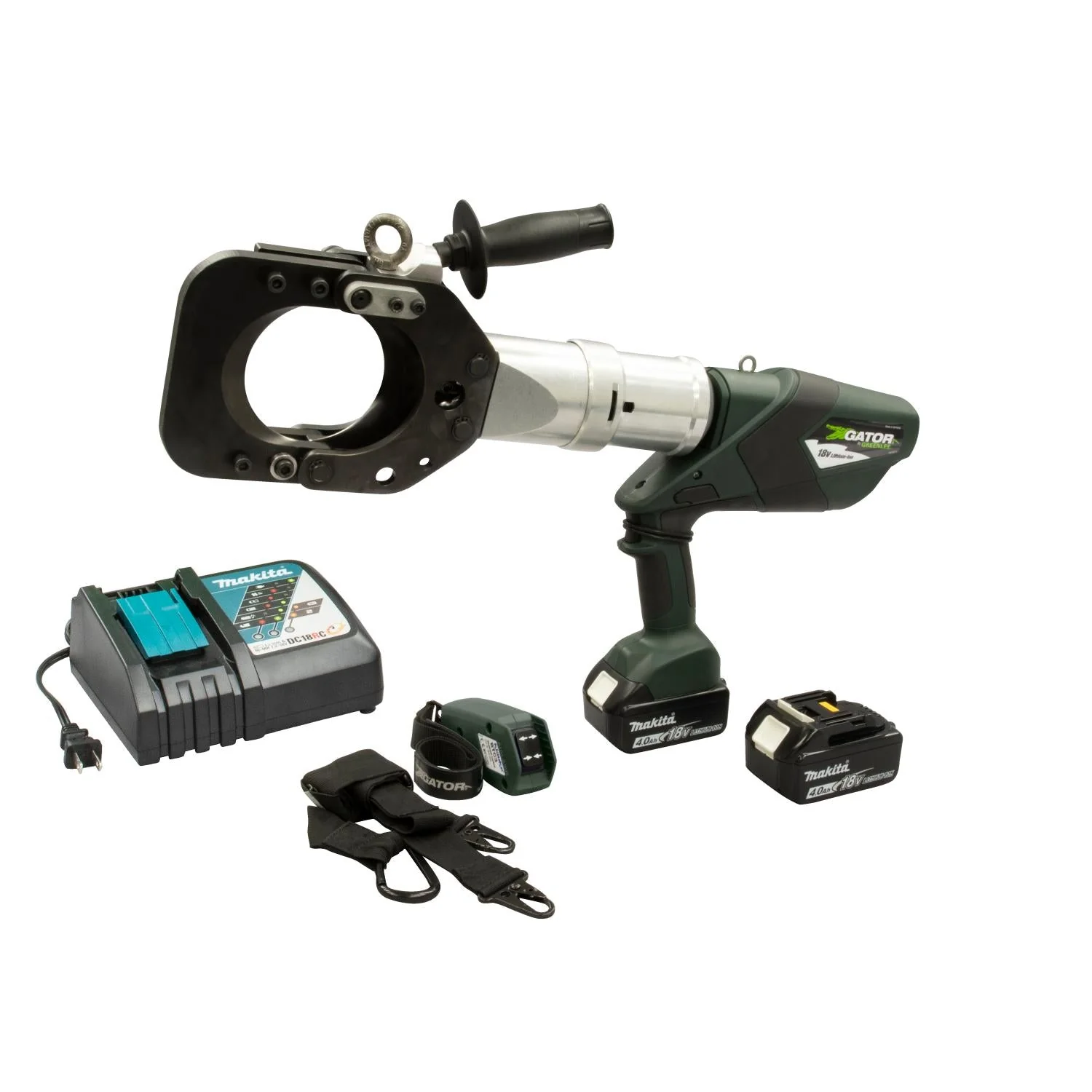 Greenlee ESG105LXR11 Gator Guillotine Remote Cable Cutter, 105 mm, 120V Charger