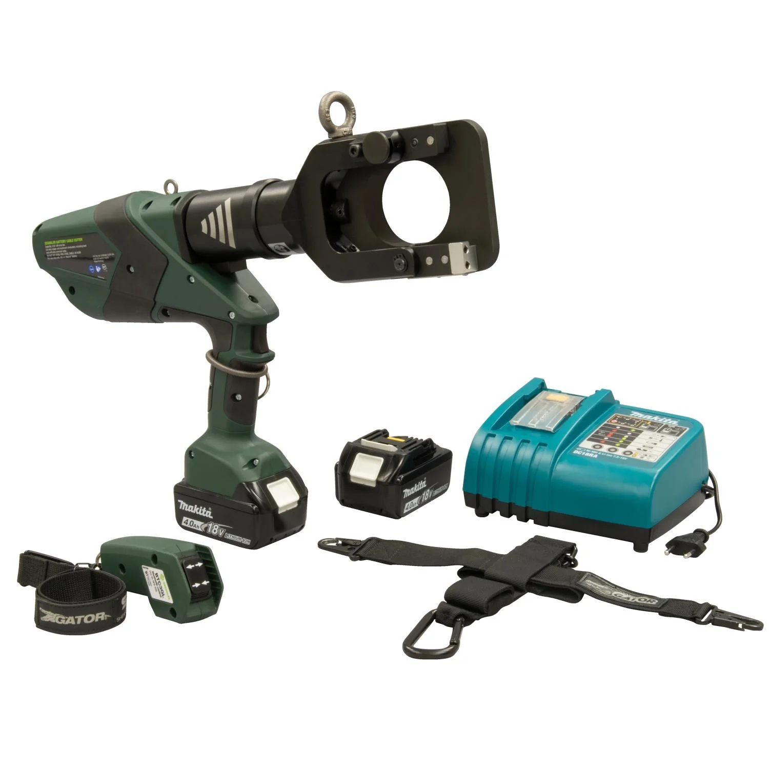 Greenlee ESG65LXR22 Gator Guillotine Remote Cable Cutter, 65 mm, 230V Charger - Image 2