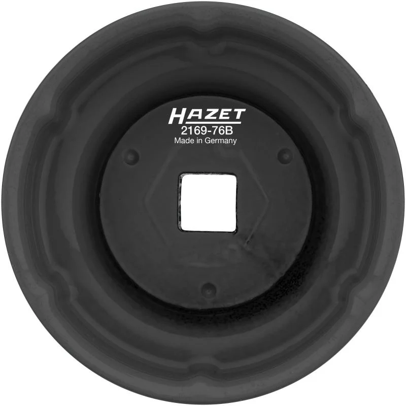 Hazet 2169-76B Oil Filter Wrench, Groove Profile, 76mm - Image 2