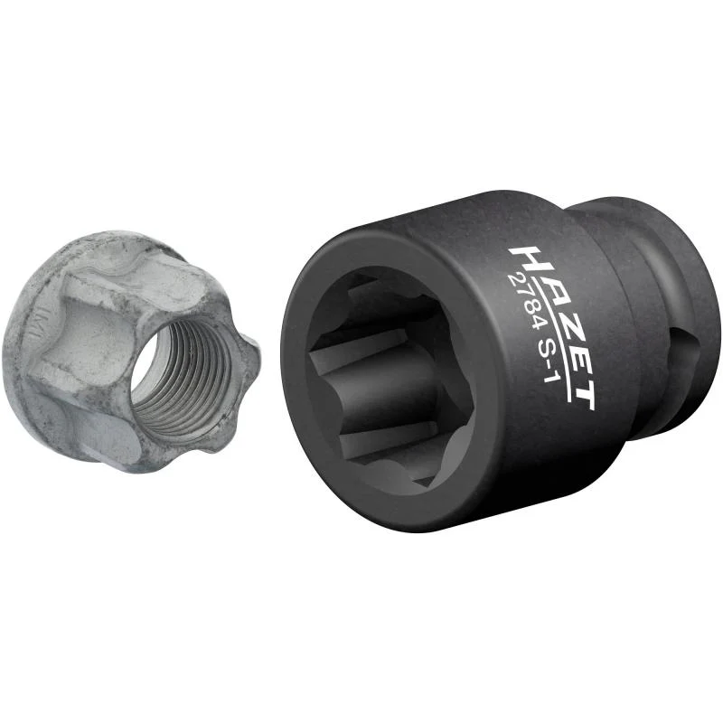 Hazet 2784S-1 Impact Socket Set with Special Profile, 39mm Groove Profile, 1/2" Square Drive - Image 2