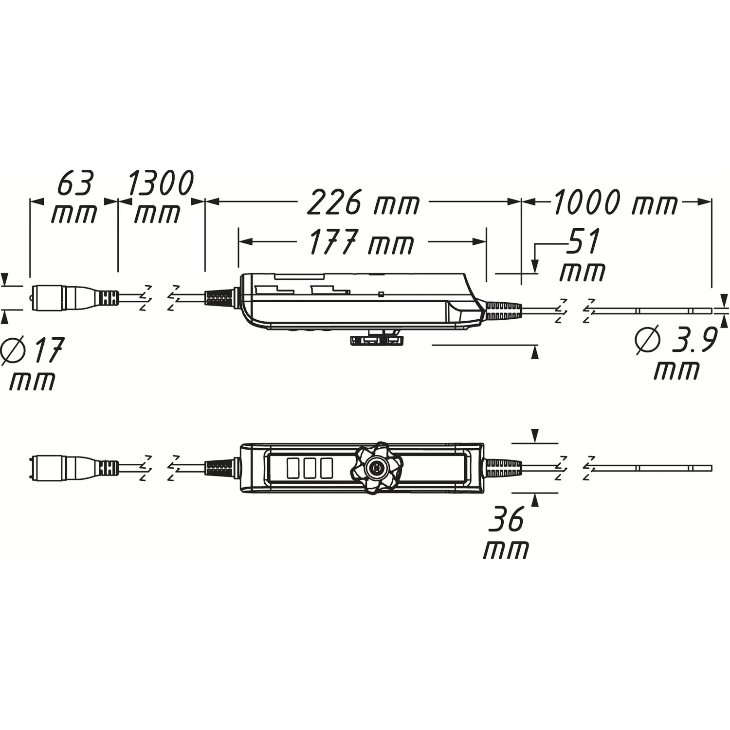 Hazet 4812-23AF HD swivelling Probe 180° ∙ ⌀ 3.9 mm ∙ Front Camera - Image 5