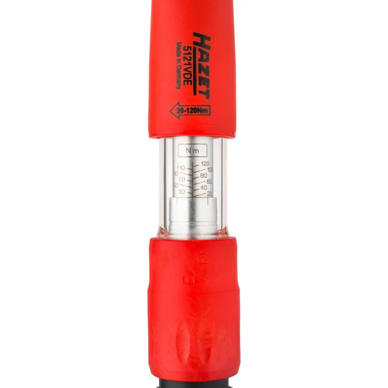 Hazet 5121KV Torque Wrench with Protective Insulation, 20-120Nm, 12.5mm (1/2") Square - Image 3