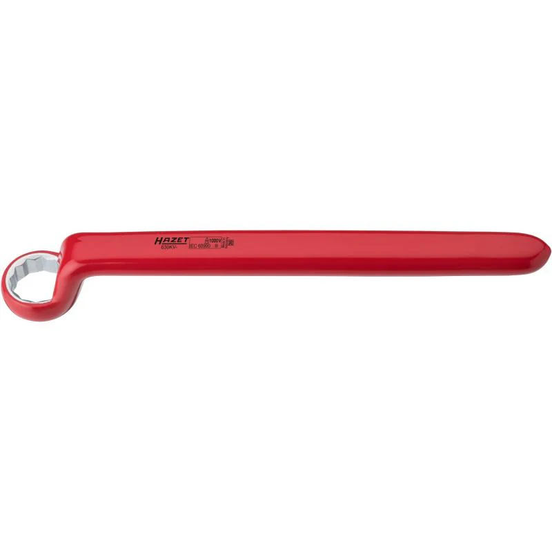 Hazet 630KV-9 Single Box-End Wrench with Protective Insulation, 12-Point, 9mm