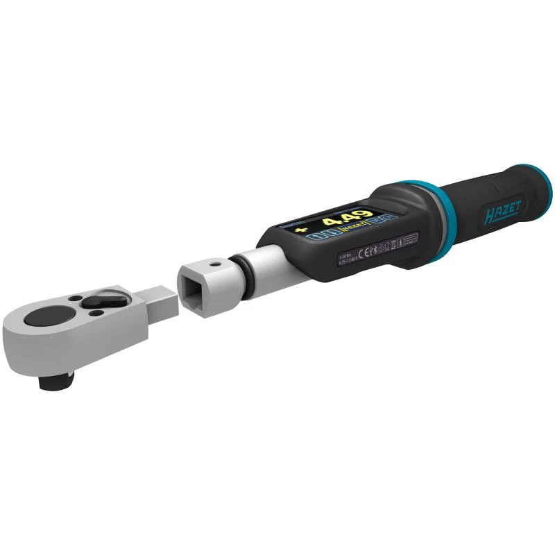 Hazet 7280-5STAC Electronic Torque Wrench with Built-In Angle Gauge, 1-10 Nm, 9x12mm Insert Square, 6.3mm (1/4") Square - Image 2