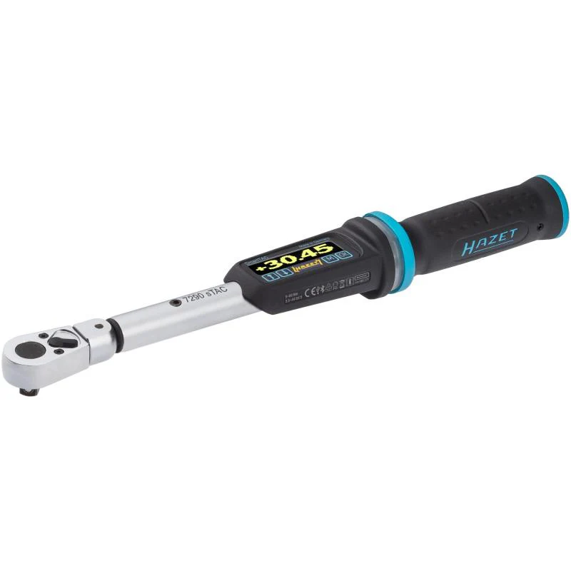 Hazet 7290-2STACCAL Electronic Torque Wrench with Built-In Angle Gauge, 5-60 Nm, 9x12mm Insert Square, 10mm (3/8") Square - Image 2