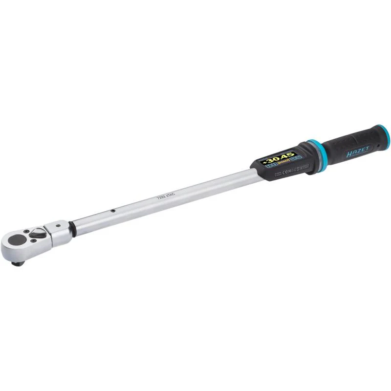 Hazet 7292-2STACCAL Electronic Torque Wrench with Built-In Angle Gauge, 20-200 Nm, 14x18mm Insert Square, 12.5mm (1/2") Square - Image 2