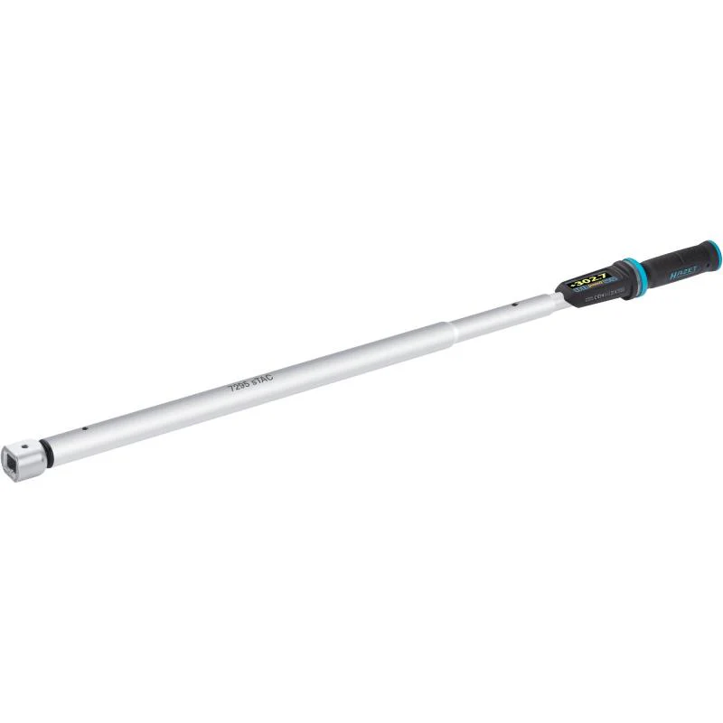 Hazet 7295-2STACCAL Electronic Torque Wrench with Built-In Angle Gauge, 65-650 Nm, 14x18mm Insert Square, 20mm (3/4") Square