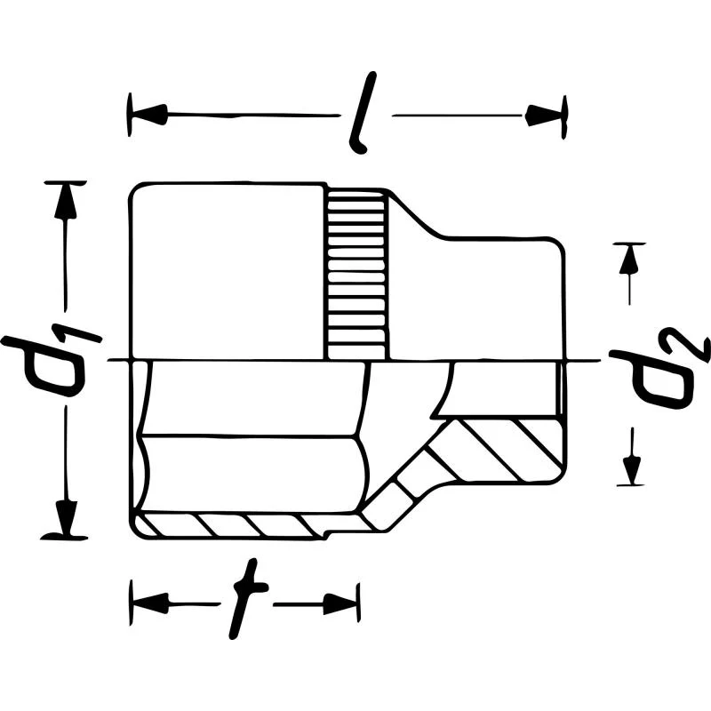 Hazet 880KV-16 Insulated Socket, 10mm (3/8") Square Drive, 16mm Hex - Image 2