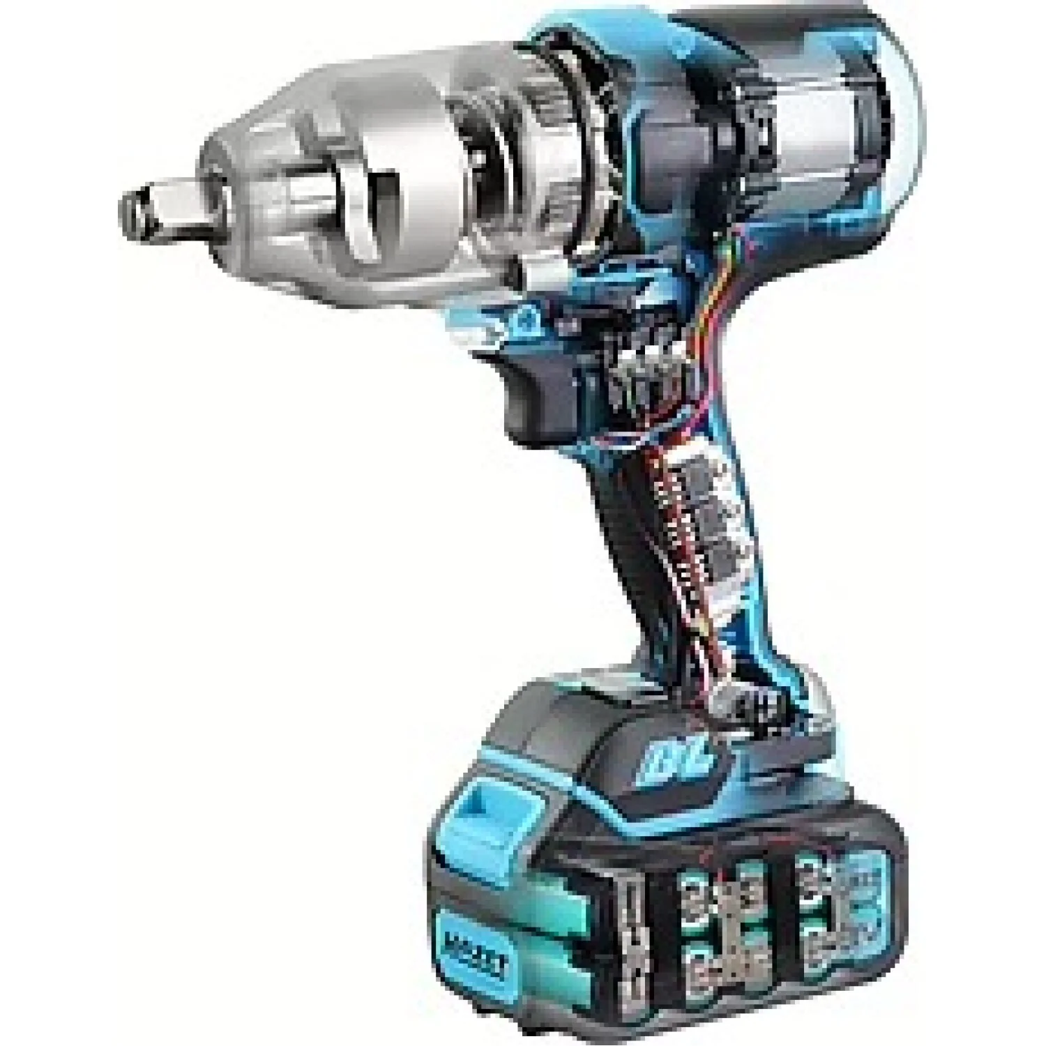 Hazet 9212-1000LB/4 1/2 inch (12.5 mm) Square ∙ Solid Cordless impact wrench ∙ 1400 Nm - Image 5