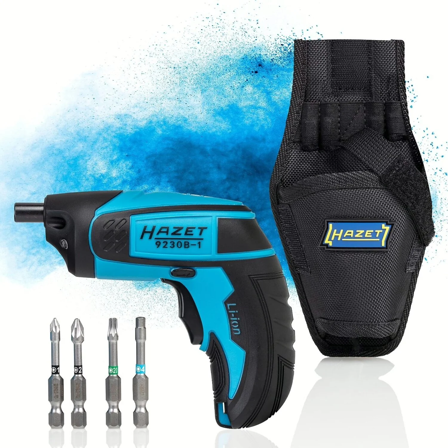 Hazet 9230B-1 Inside Torx Profile Pozidriv profile PZ ∙ Inside hexagon profile ∙ 1/4 inch Cordless Screwdriver bit set Mini 4.5 Nm - Image 2