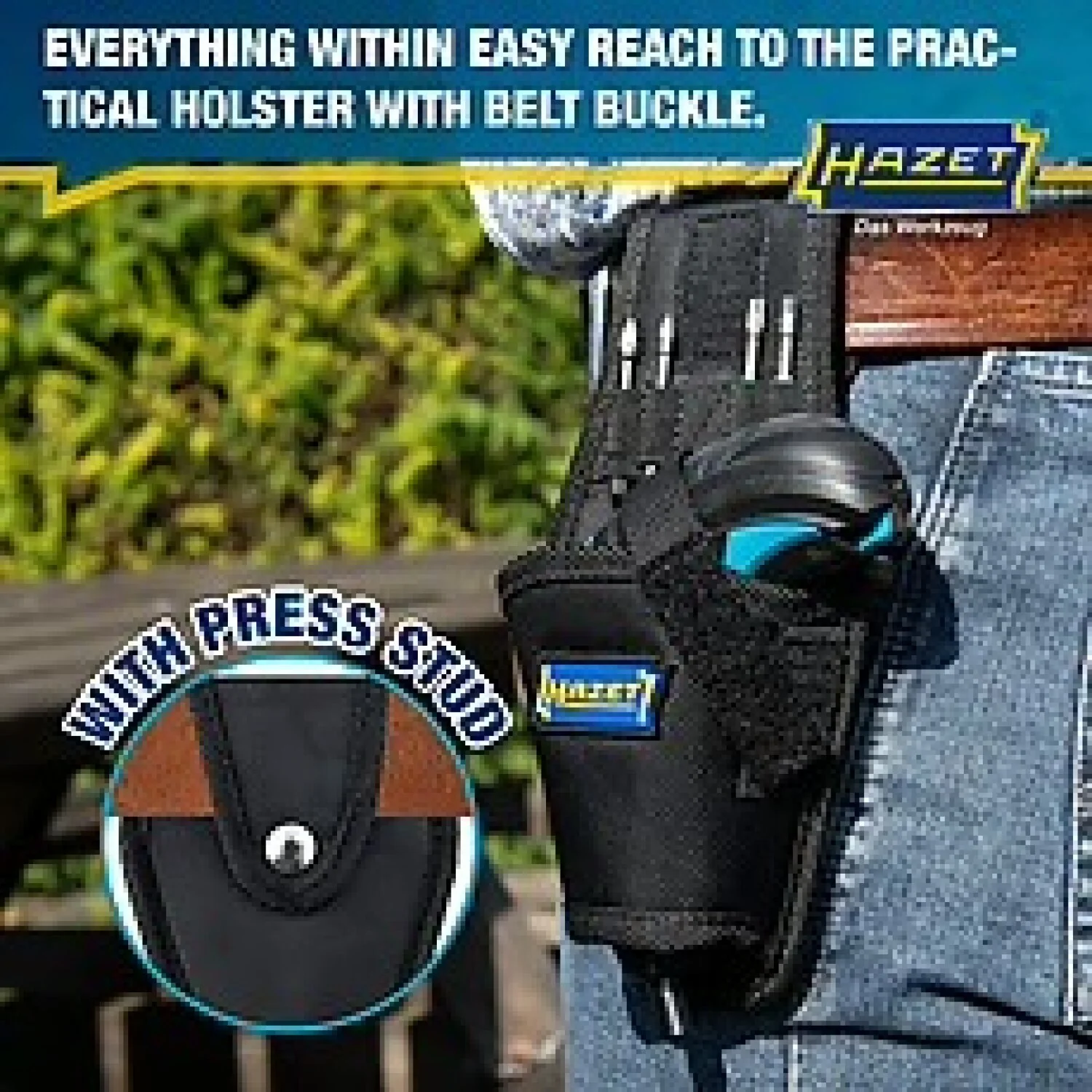 Hazet 9230B-1 Inside Torx Profile Pozidriv profile PZ ∙ Inside hexagon profile ∙ 1/4 inch Cordless Screwdriver bit set Mini 4.5 Nm - Image 3
