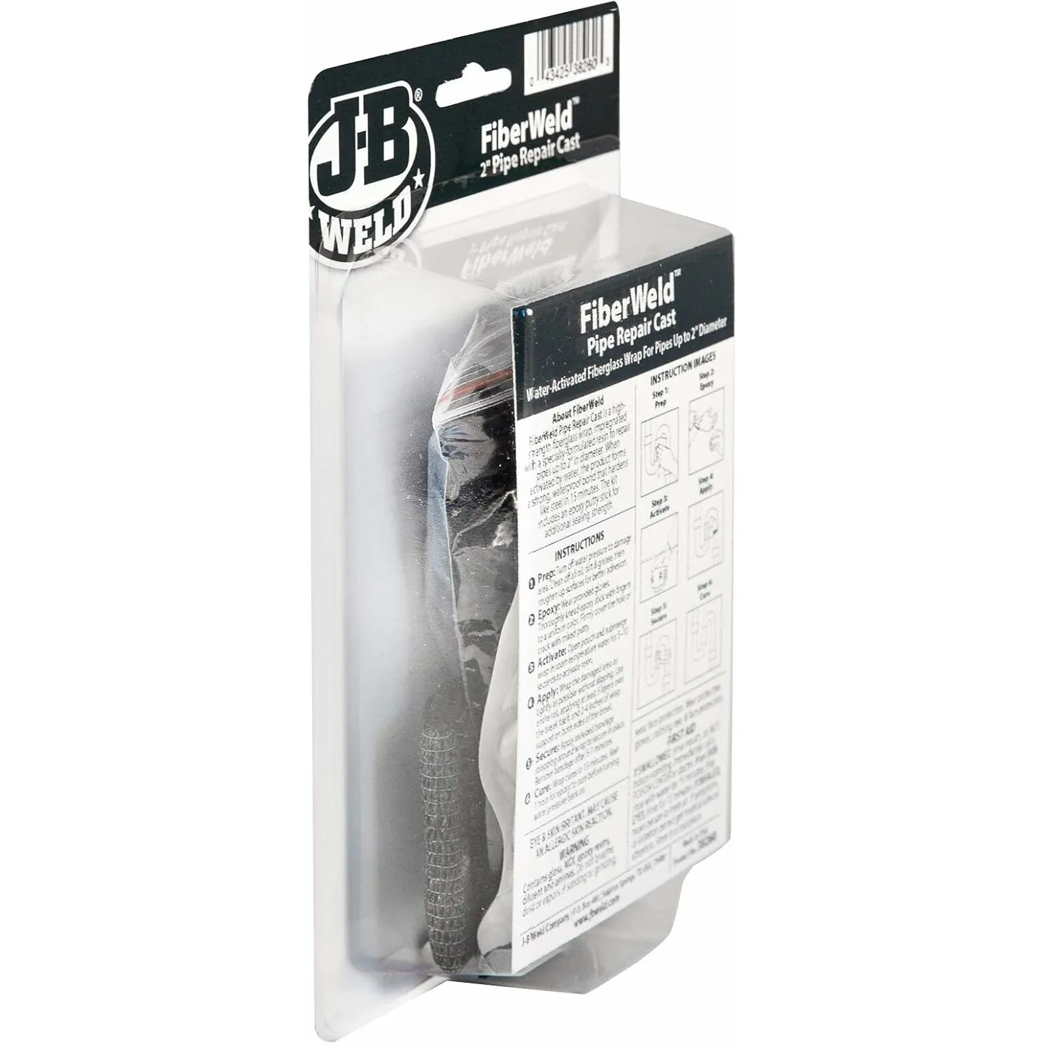J-B Weld 38260 FiberWeld Pipe Repair Cast, 2" - Image 4