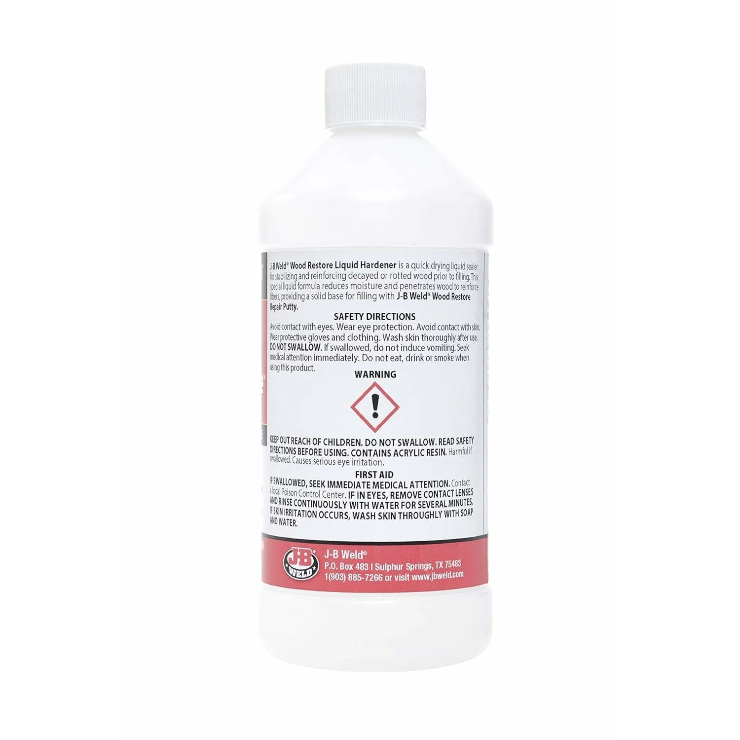 J-B Weld 40001 Wood Restore Liquid Hardener, 16 oz. - Image 3