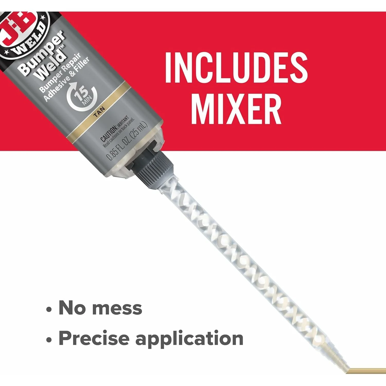 J-B Weld 50134 BumperWeld Epoxy Syringe, 25 mL - Image 8
