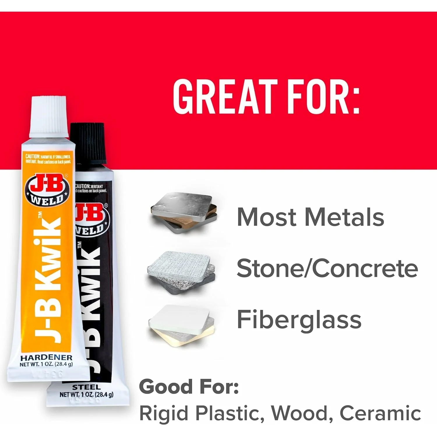 J-B Weld 8276 KwikWeld Twin Tube Steel Reinforced Epoxy & Hardener, 2 oz. - Image 5