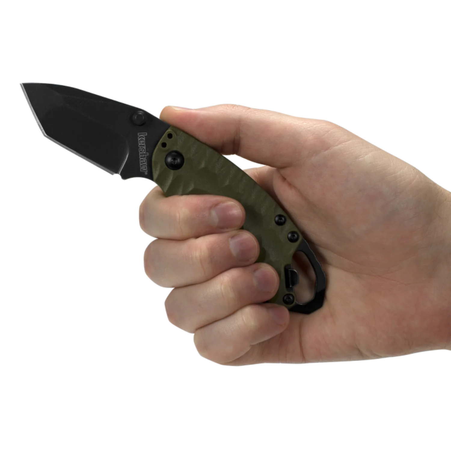 Kershaw 8750TOLBW Shuffle II - Tanto, Olive, BlackWash - Image 4