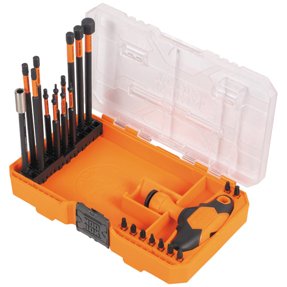 Klein Tools 33804 ProFlex Impact-Rated Interchangeable Ratcheting T-Handle Set, 23 Pc. - Image 4