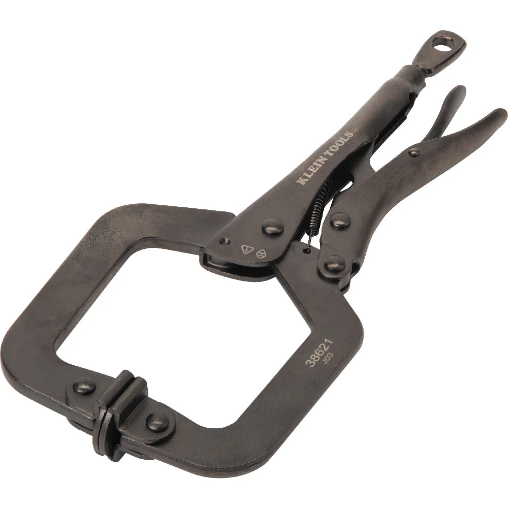 Klein Tools 38621 C-Clamp Locking Pliers with Swivel Jaws, 9" - Image 4