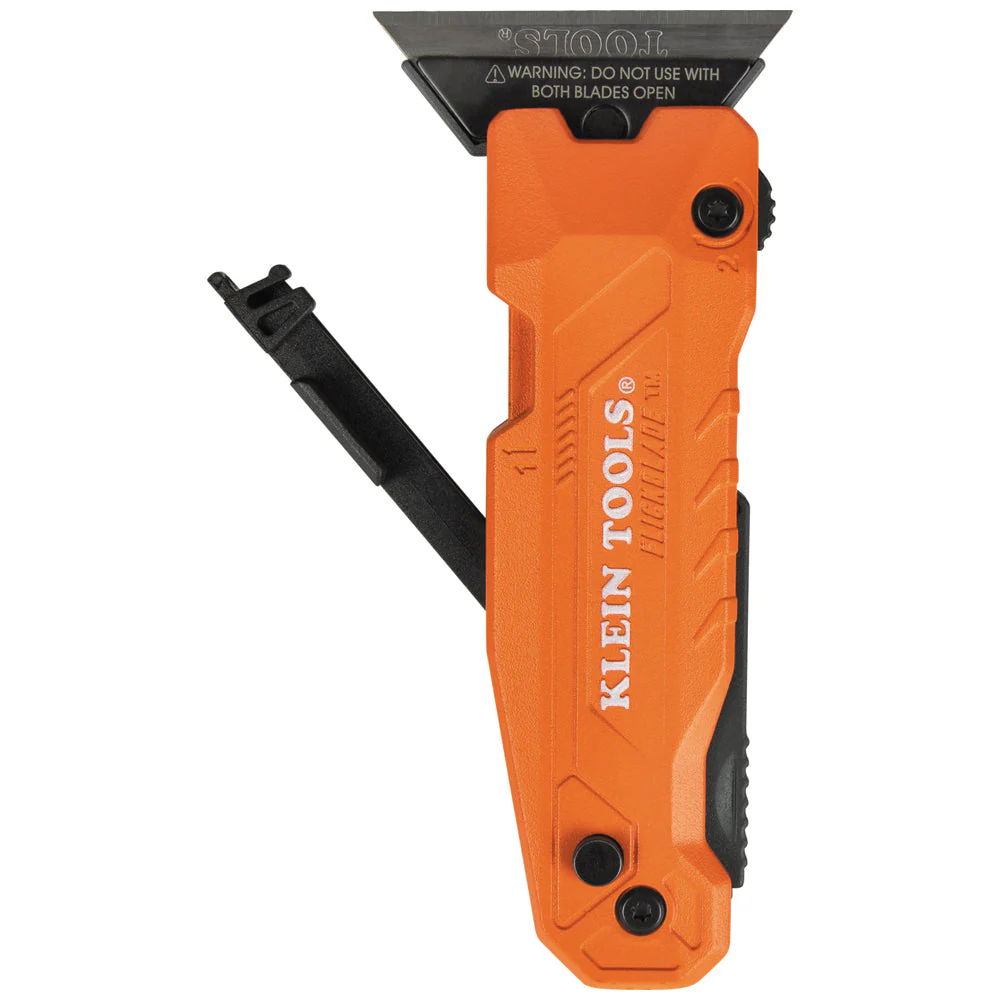 Klein Tools 44306 FLICKBLADE 2-in-1 Utility Knife & Scraper with Blade Storage - Image 8