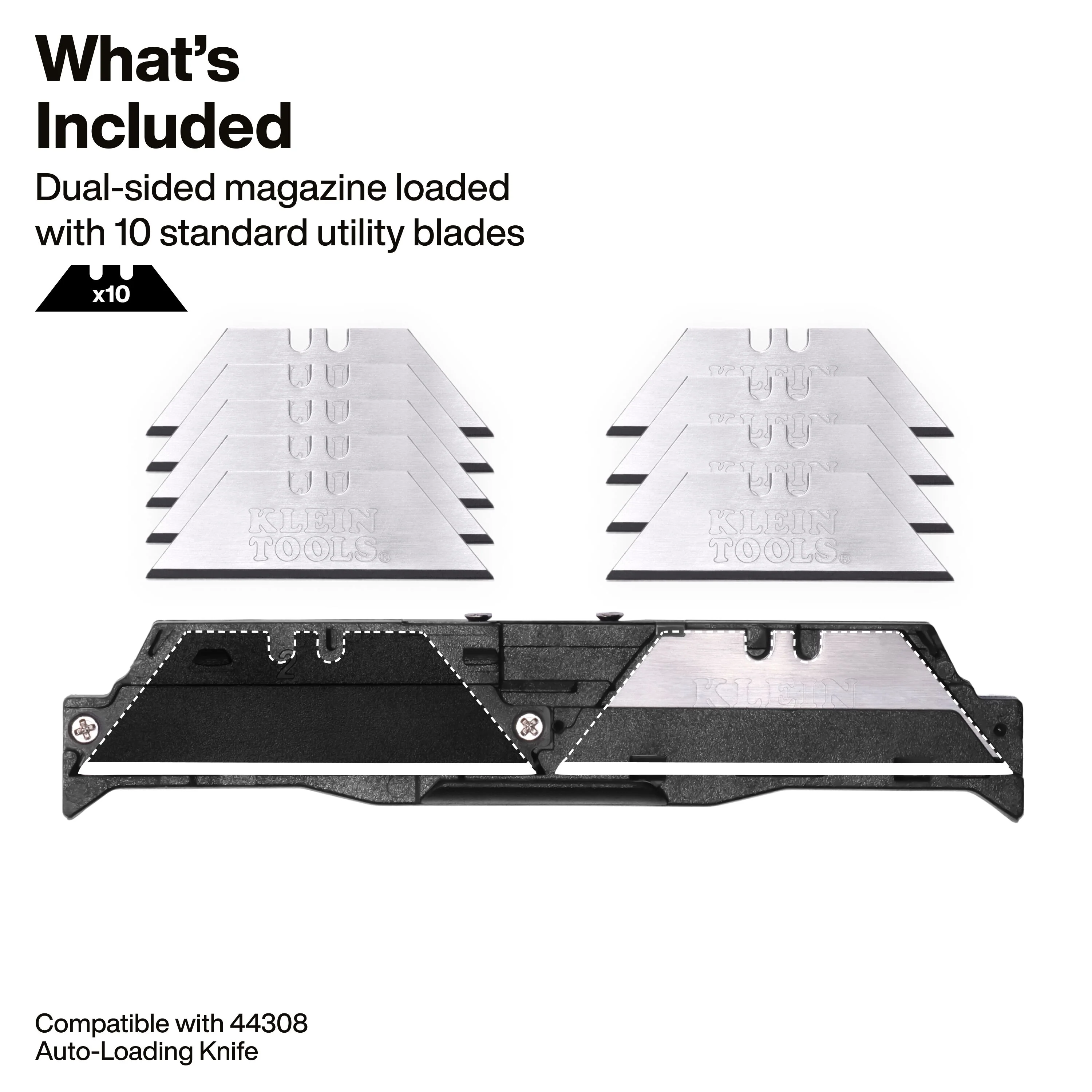 Klein Tools 44308BL Dual-Sided Blade Magazine - Image 2