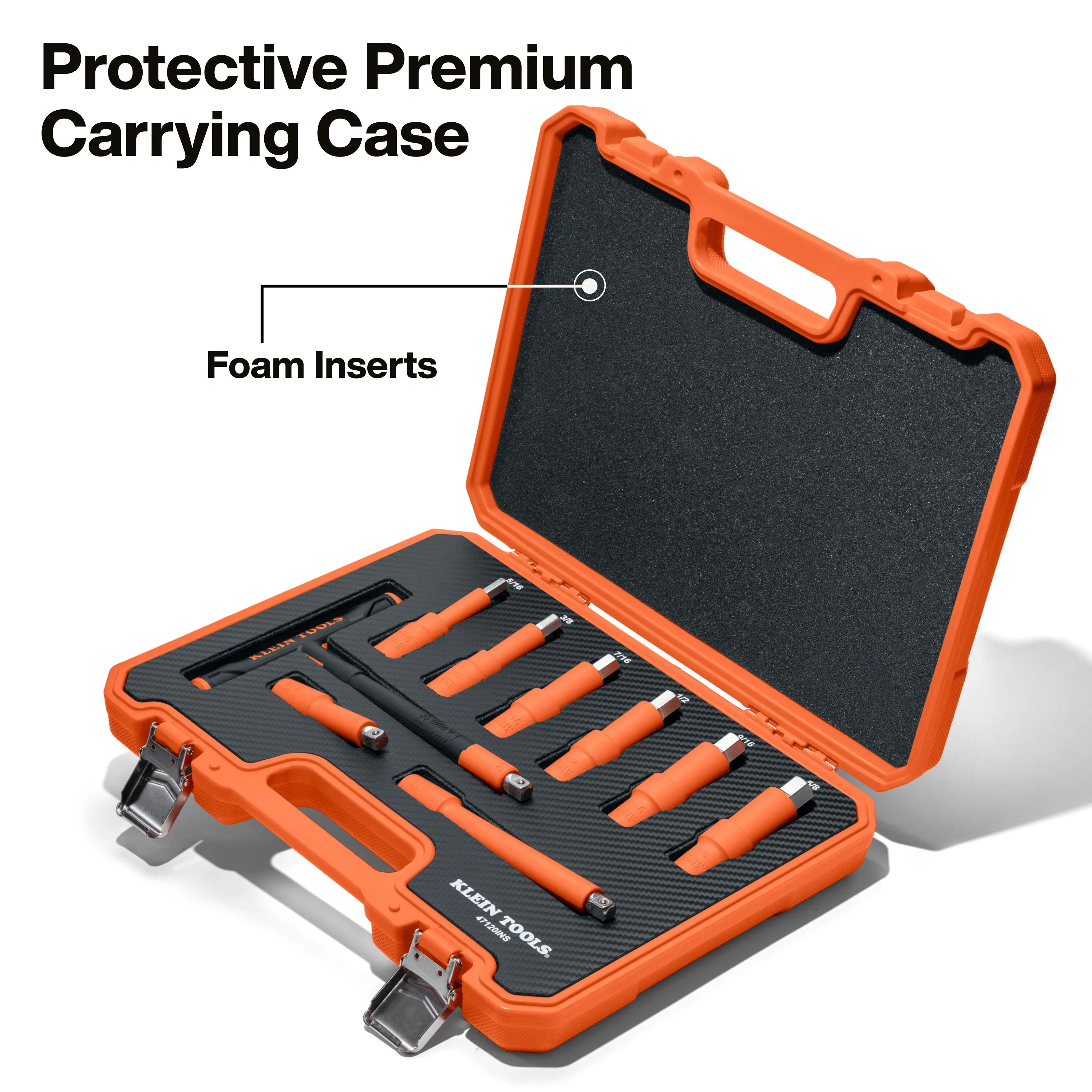 Klein Tools 47120INS Insulated T-Handle and Hex Bit Set, 9-Piece - Image 6