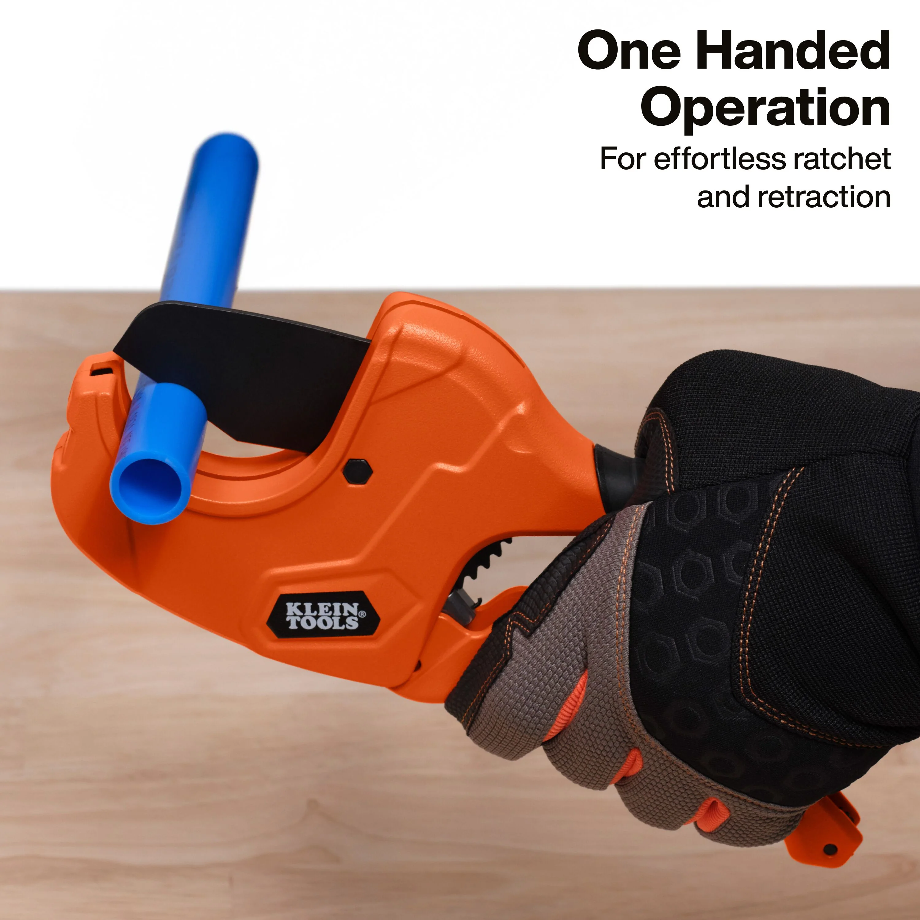 Klein Tools 50080 2-Inch Ratcheting PVC Pipe Cutter - Image 4