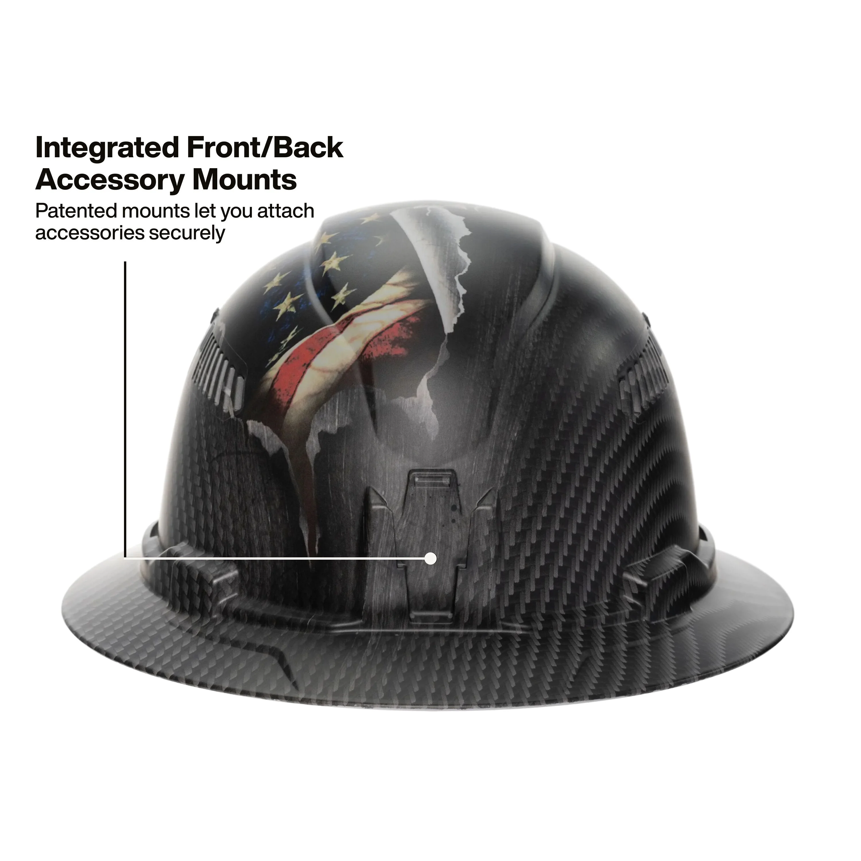 Klein Tools 60347FS Hard Hat, Freedom Series KARBN Pattern, Vented Full Brim, Class C - Image 4