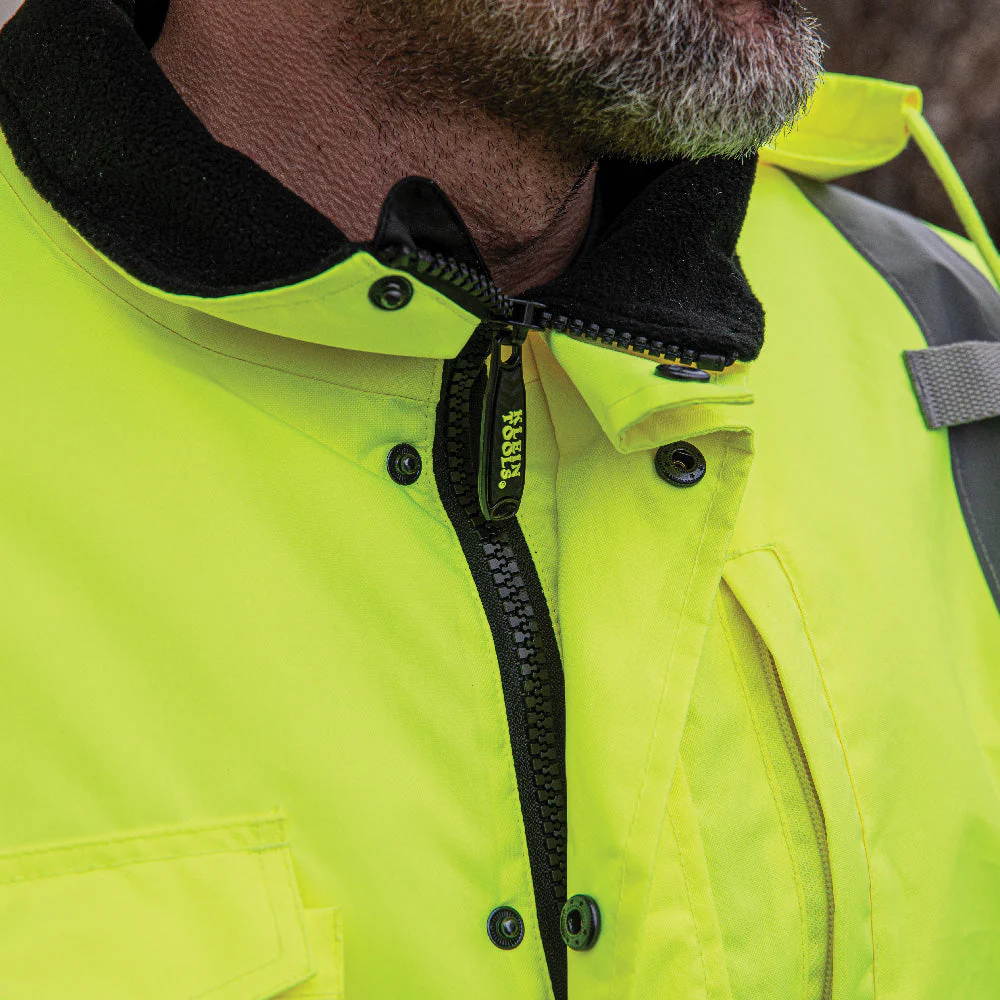 Klein Tools 60380 High-Visibility Winter Bomber Jacket, XL - Image 10