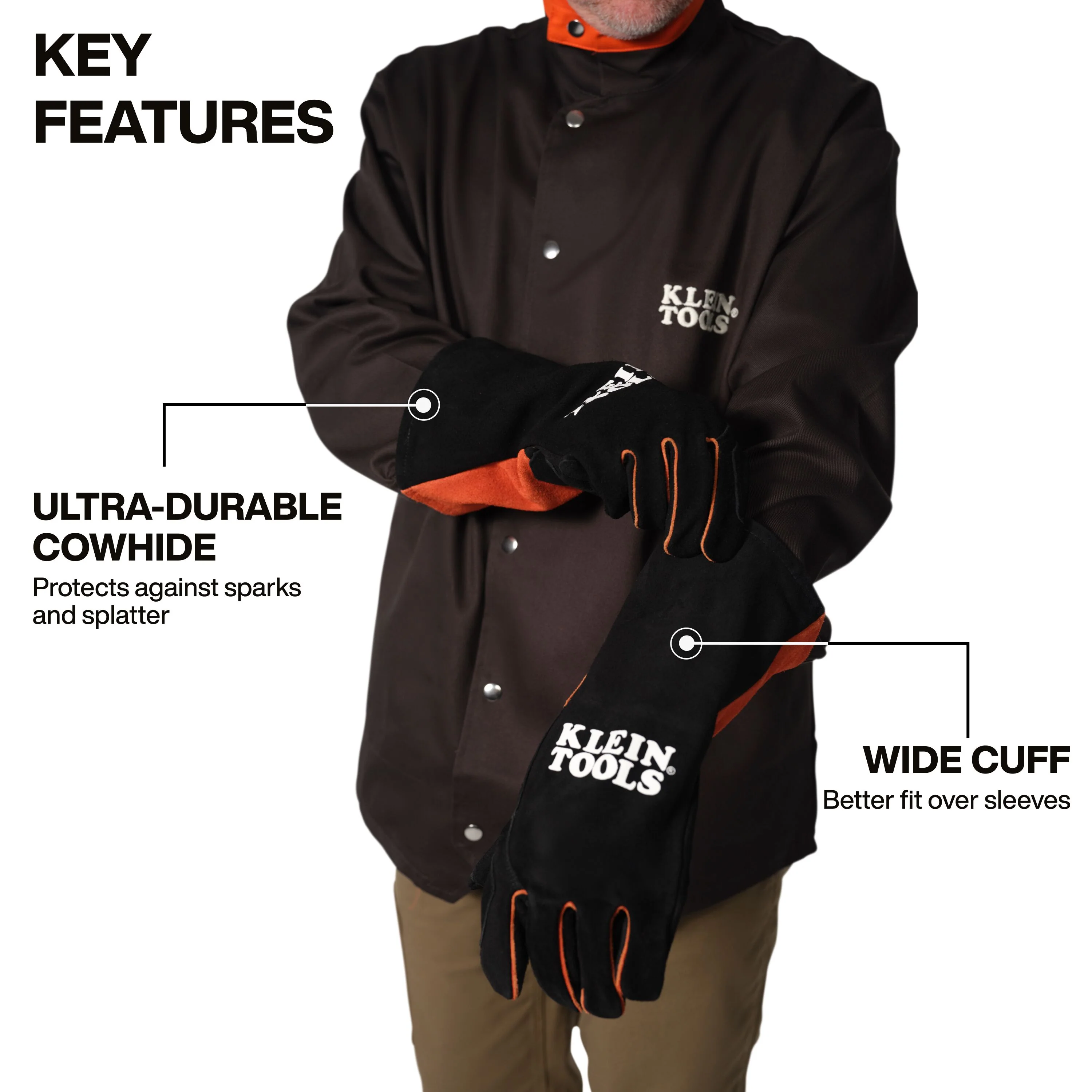 Klein Tools 60915 MIG Welding Gloves, X-Large - Image 2