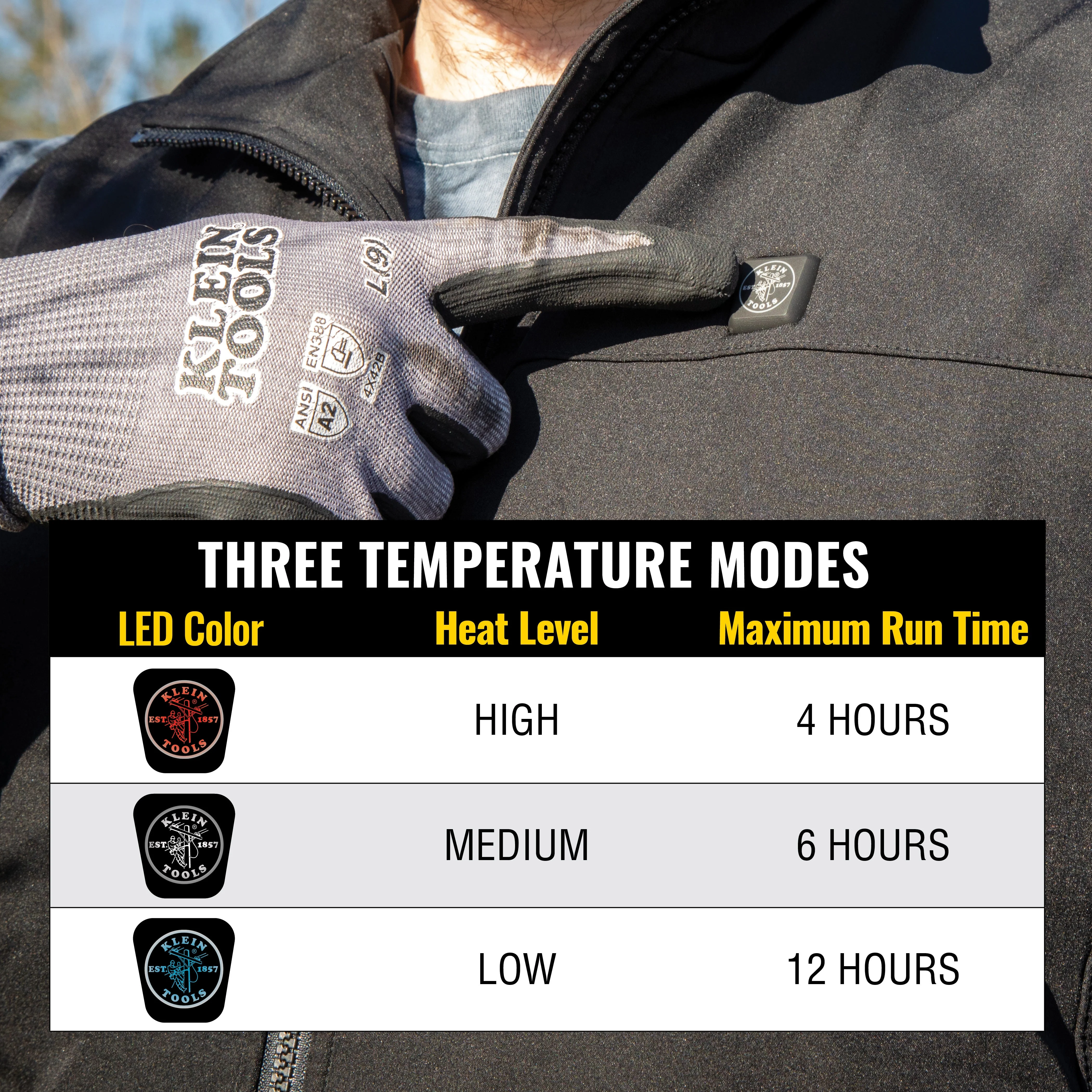 Klein Tools 60955 Heated Base Layer Vest, Extra-Large - Image 4