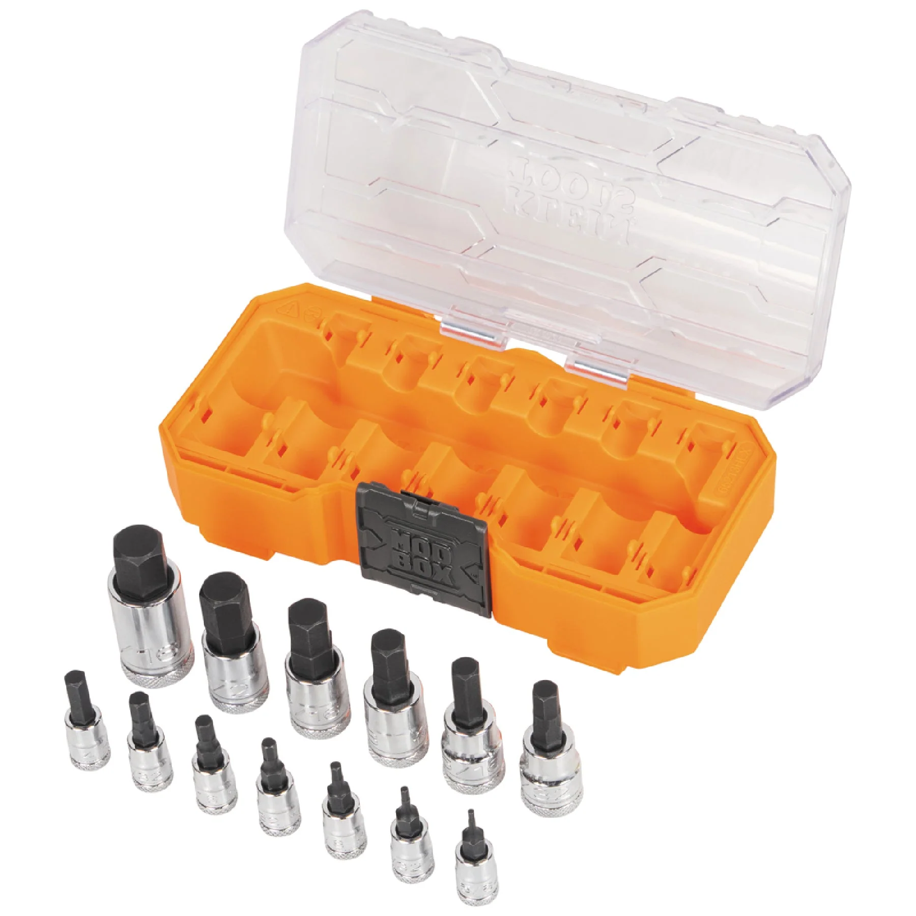 Klein Tools 65213HEX Knurled Hex Bit Socket Set, SAE, 13 Pc. - Image 2