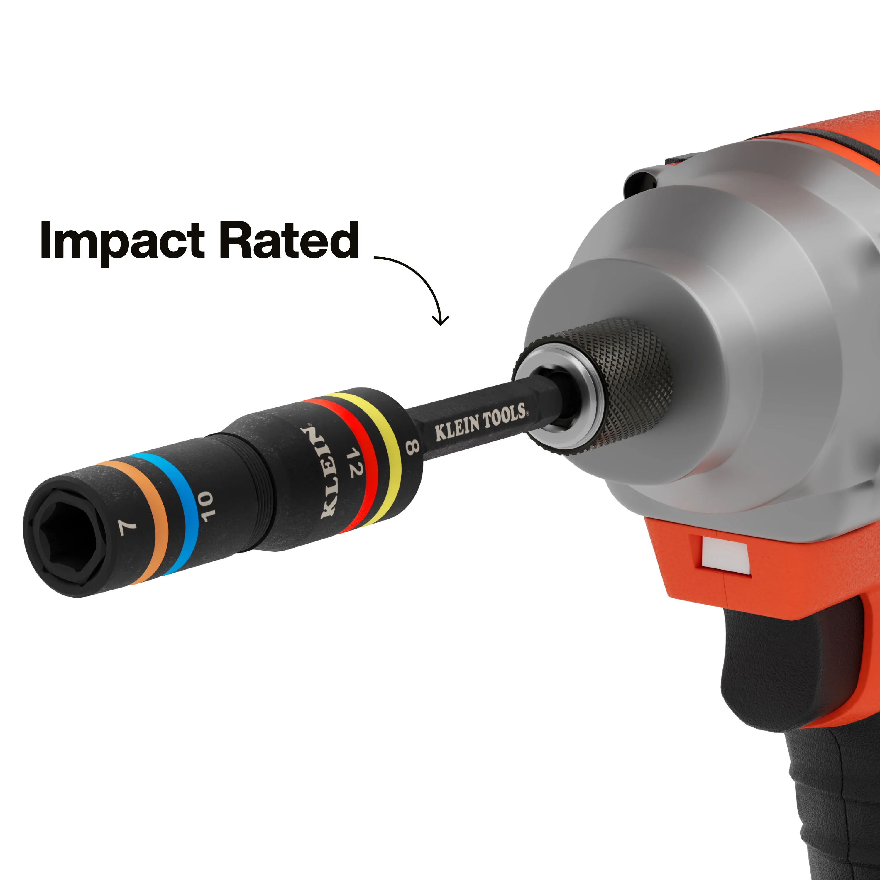 Klein Tools 653MQS KNECT Quad-12 Heavy-Duty Impact Flip Sockets, SAE and Metric, 6-Piece - Image 9