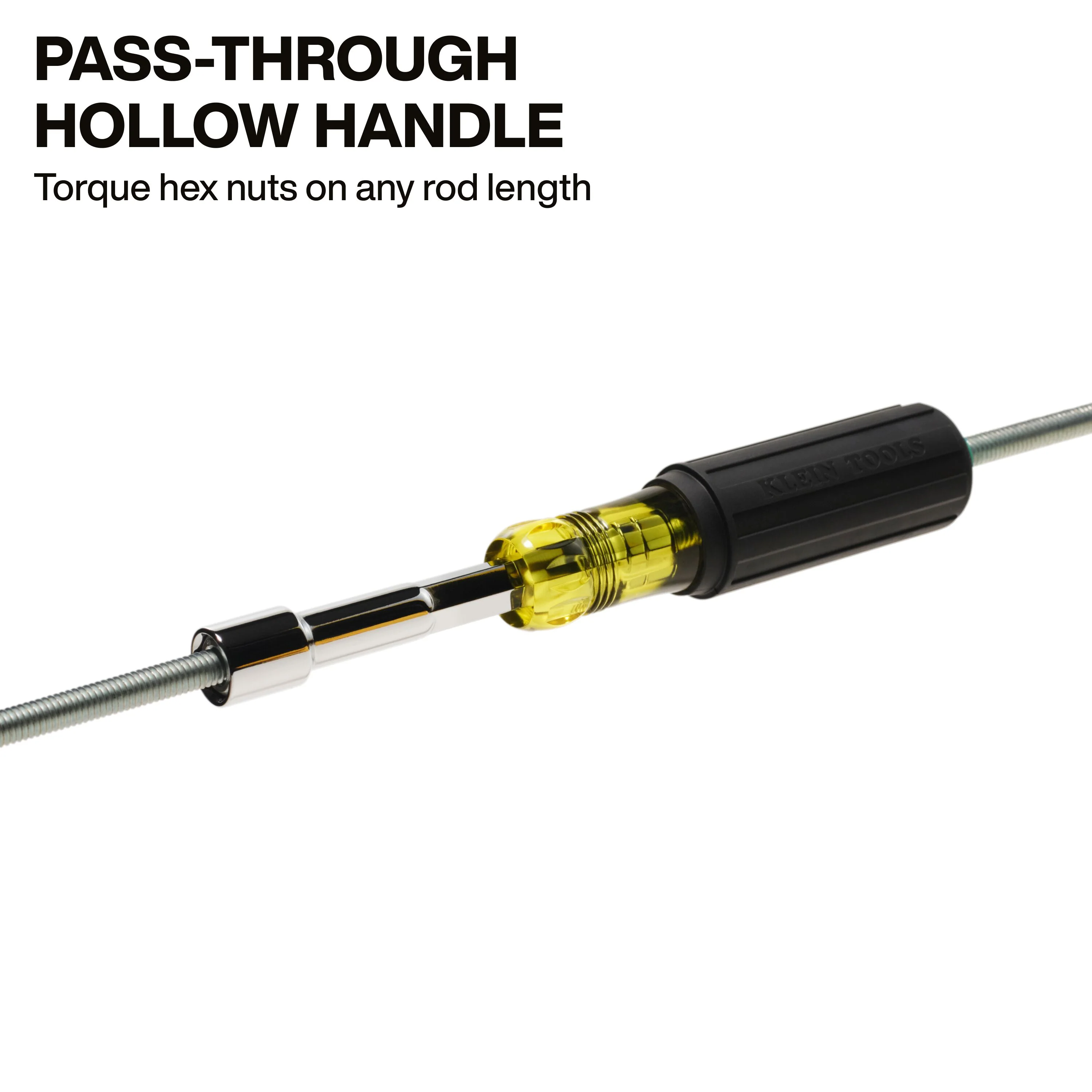 Klein Tools 65412MAGM Metric Magnetic Color-Coded Nut Driver, Heavy-Duty Hollow-Shaft, 12 mm - Image 4