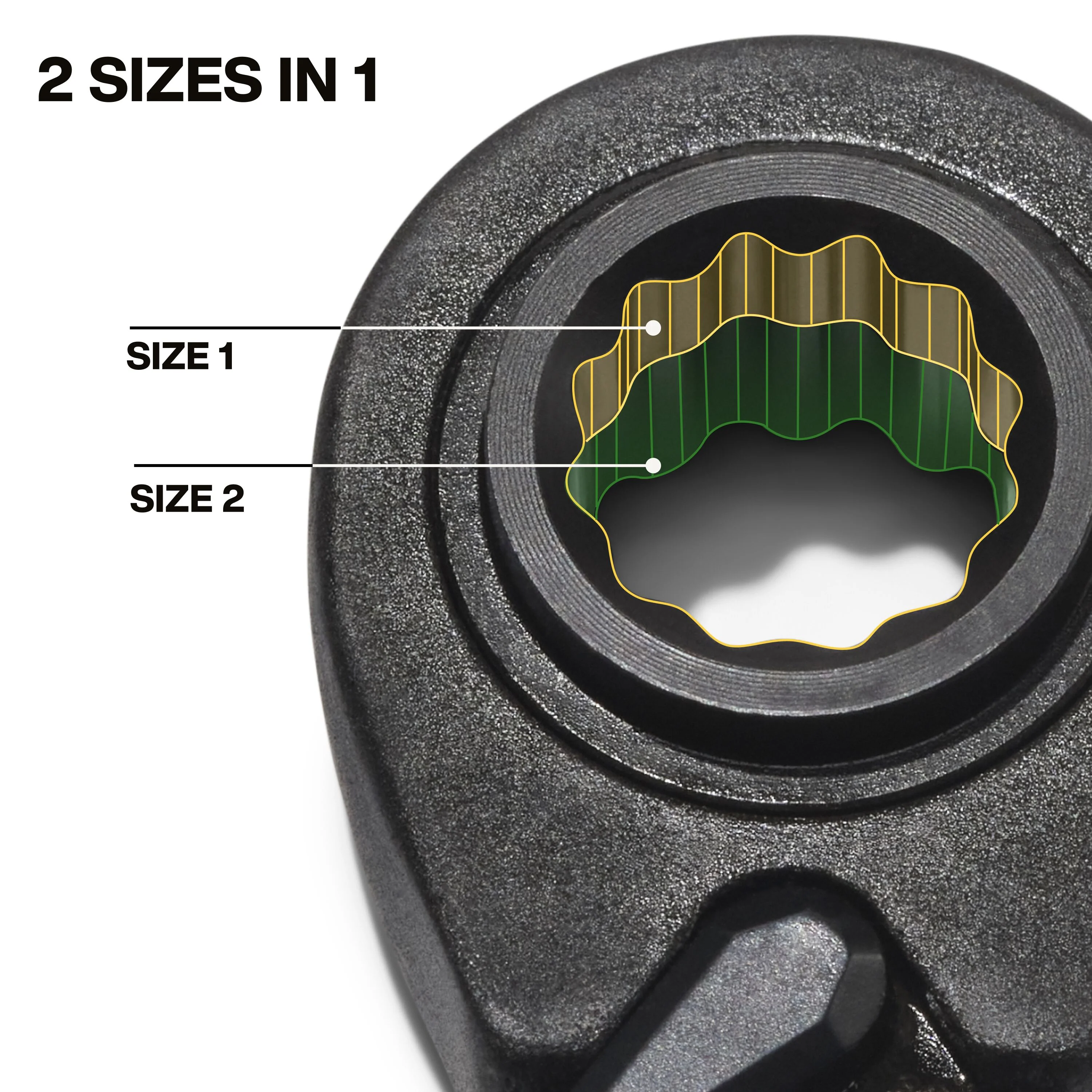 Klein Tools 68216M 4-in-1 Ratcheting Wrench Set, Metric, 2 Pc. - Image 4