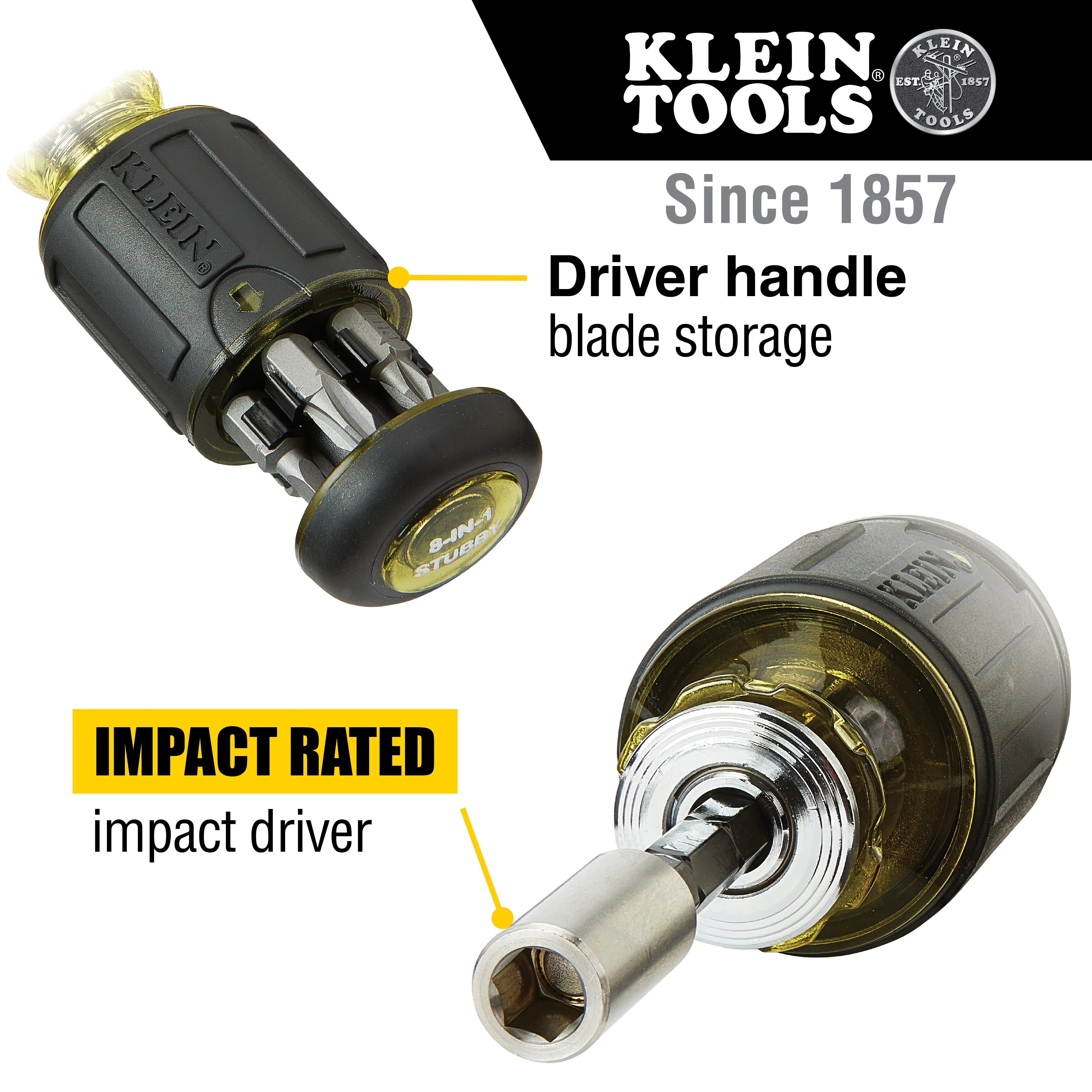 Klein Tools 85515 Multi-Bit Screwdriver and Nut Driver Set, 3 Pc. - Image 7