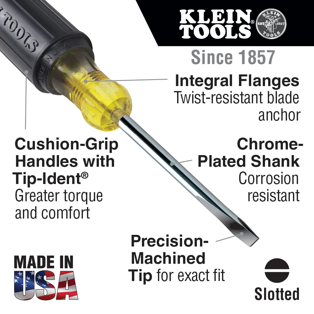 Klein Tools 85805 All-Purpose Screwdriver Set, 5 Pc. - Image 4
