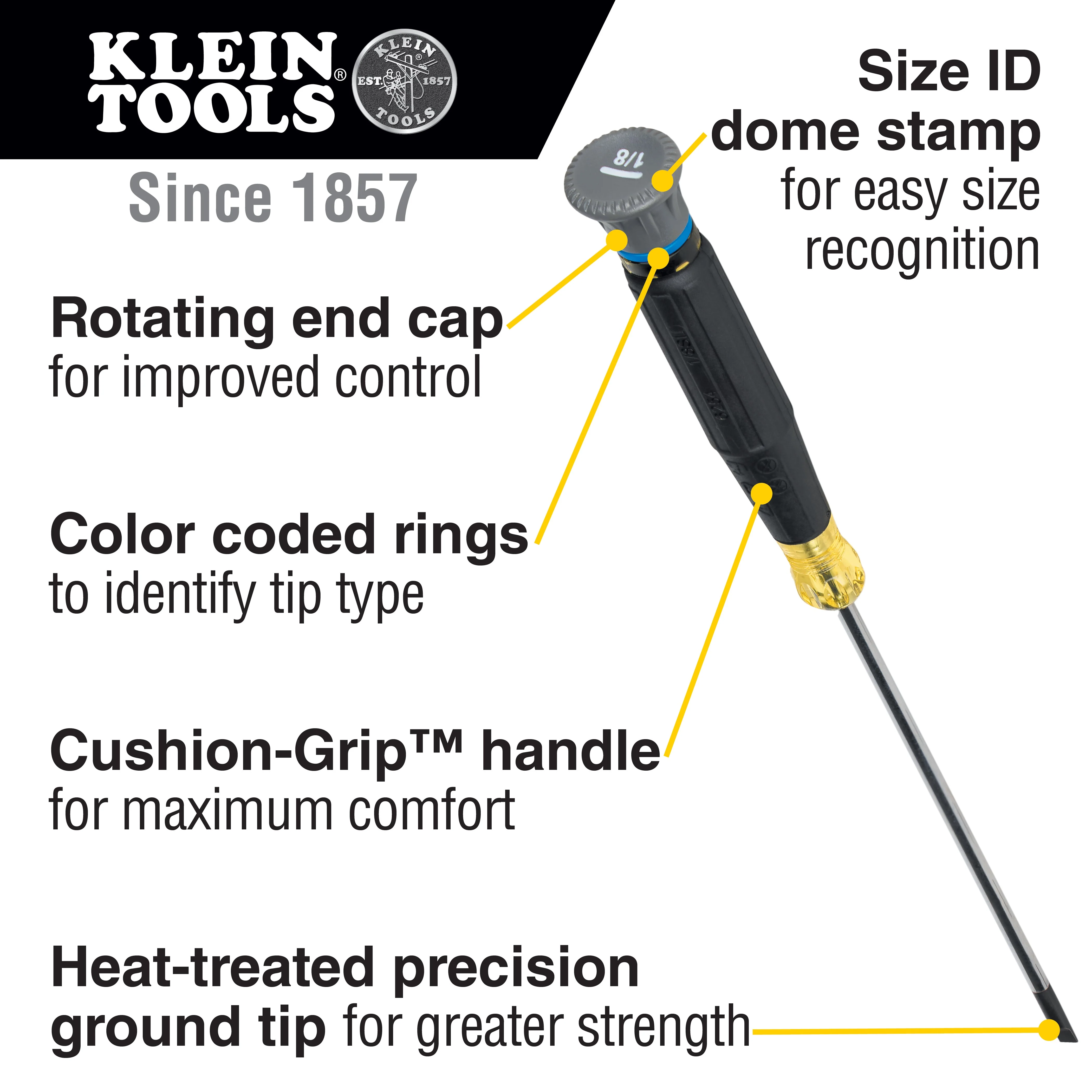 Klein Tools 85814 Color-Coded Screwdriver Set, 14 Pc. - Image 5