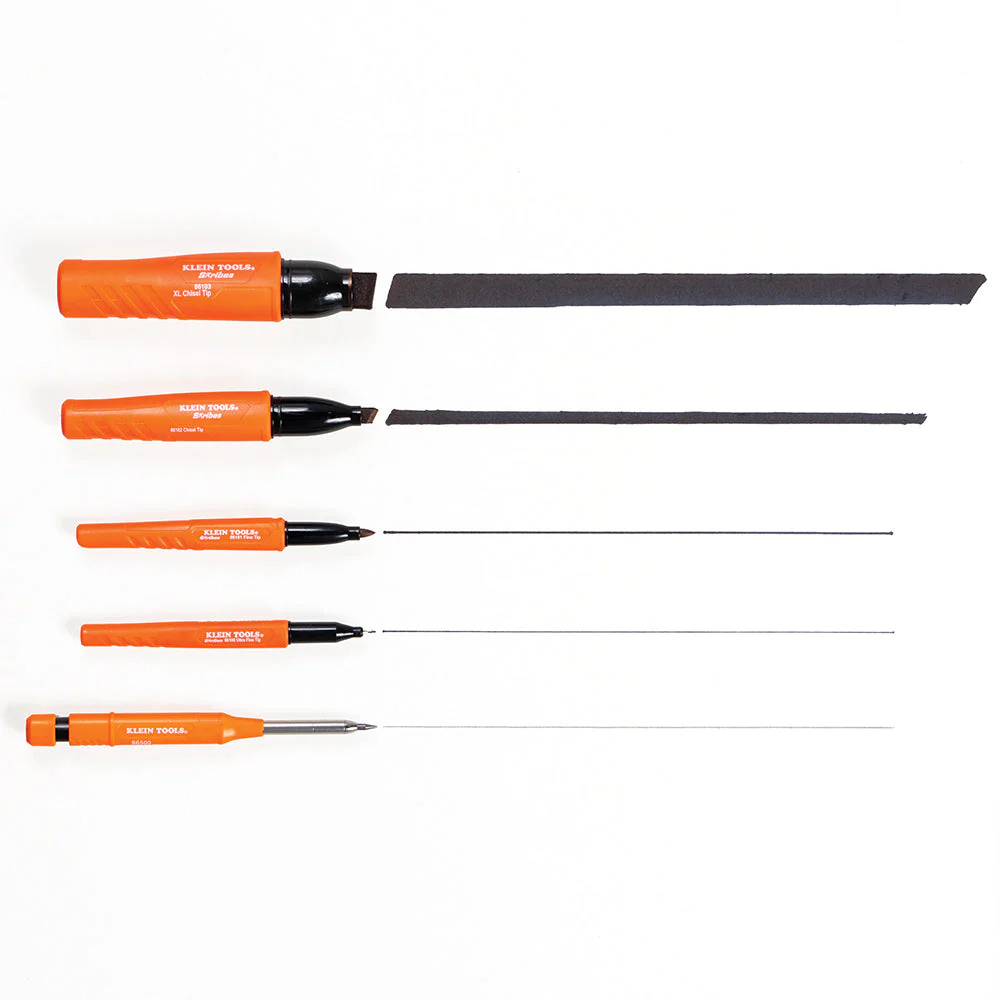 Klein Tools 861014 Skribes Fine Tip Permanent Markers, Black, 4-Pack - Image 2