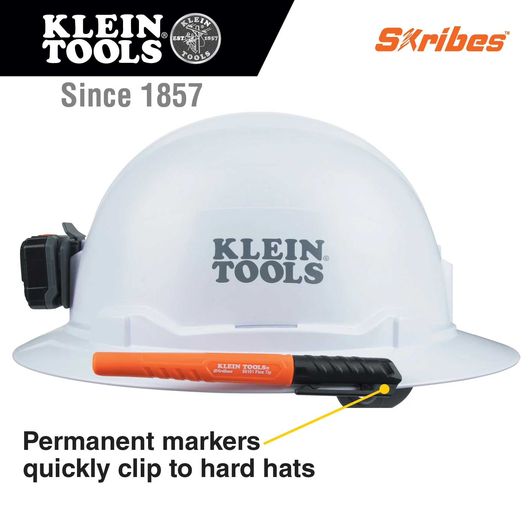 Klein Tools 861014 Skribes Fine Tip Permanent Markers, Black, 4-Pack - Image 6