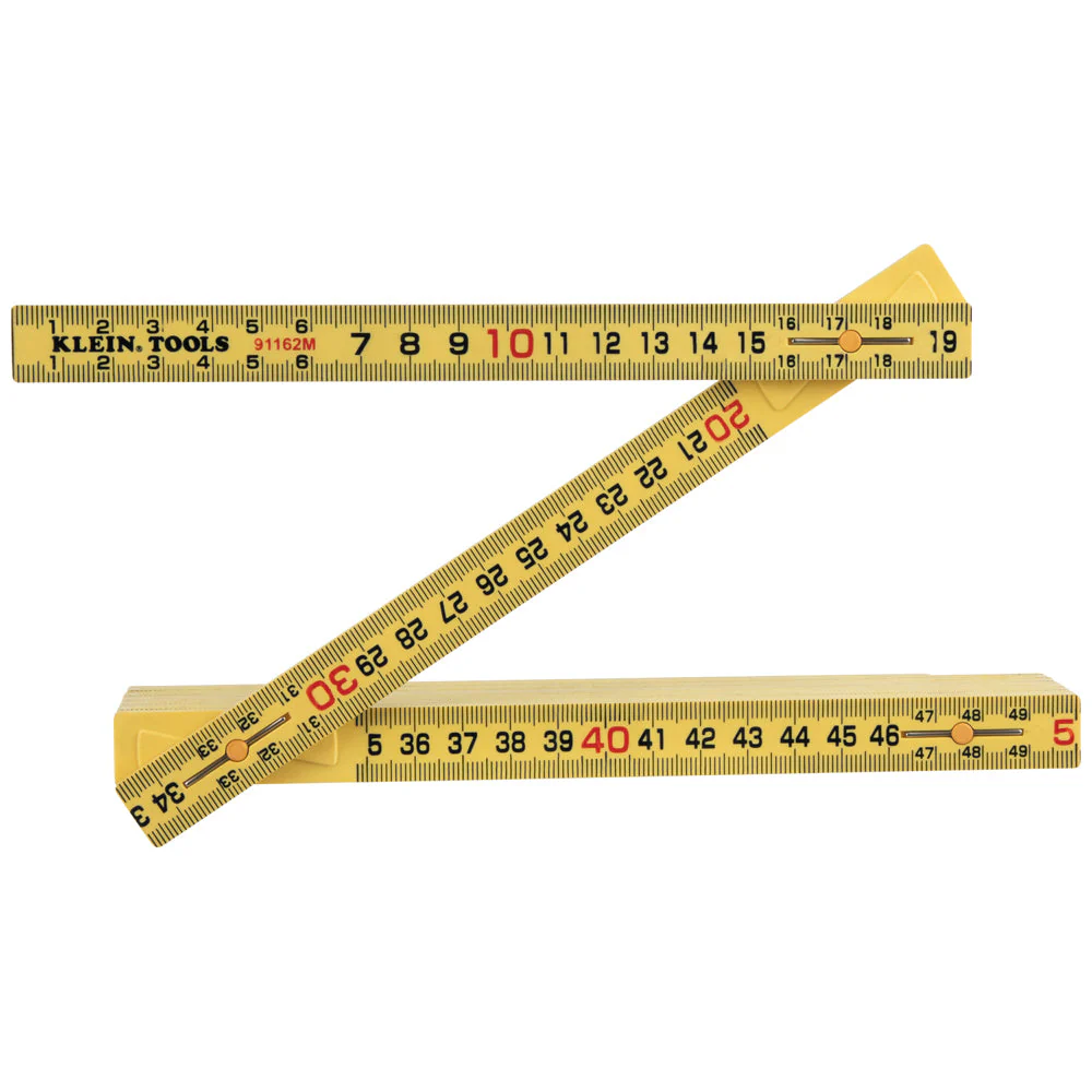 Klein Tools 91162M Fiberglass Folding Ruler, Outside Reading, Metric - Image 3