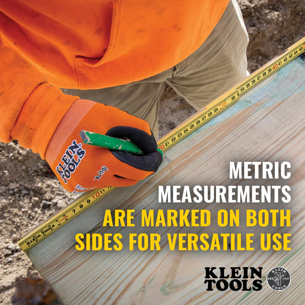 Klein Tools 91162M Fiberglass Folding Ruler, Outside Reading, Metric - Image 5
