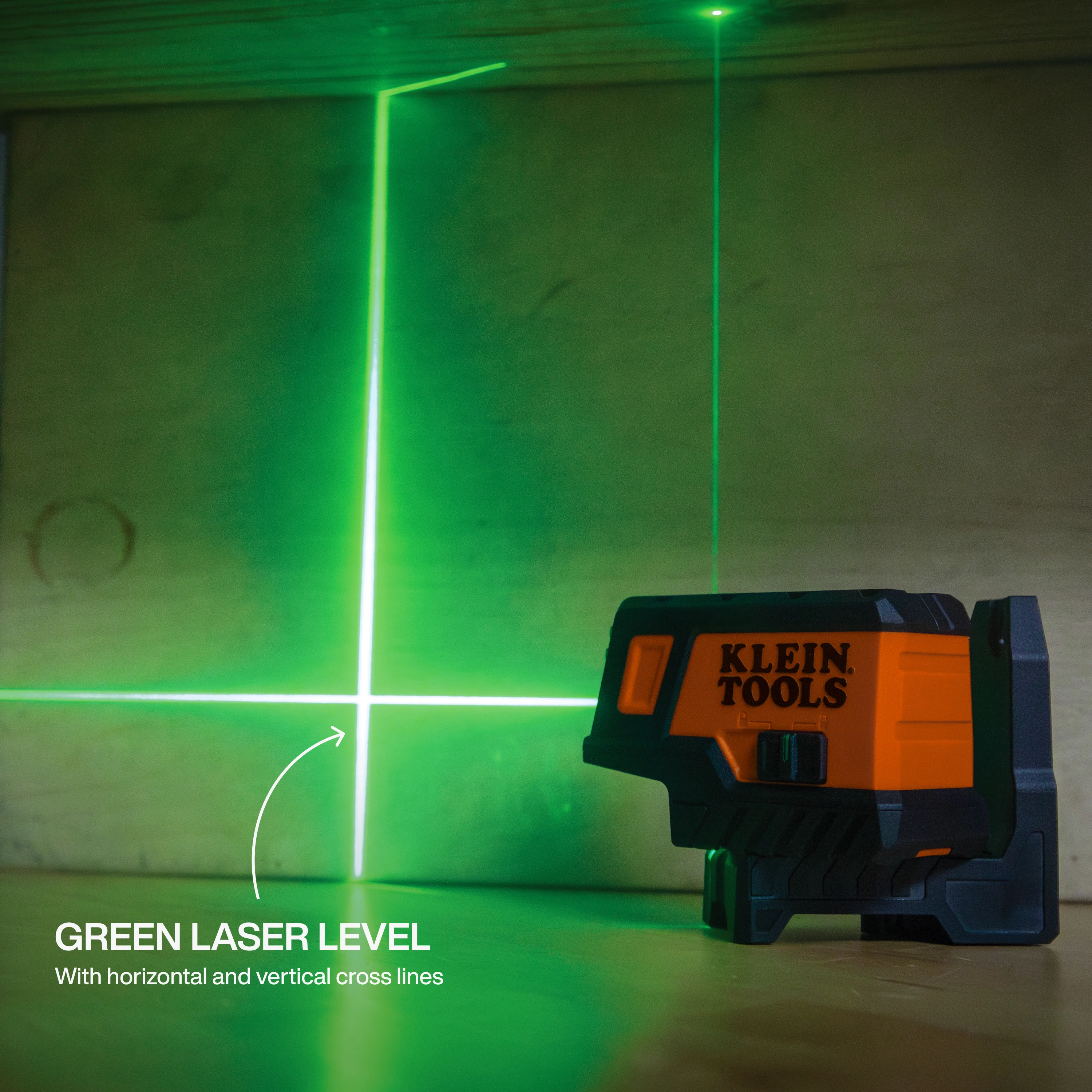 Klein Tools 93MCLPG Compact Green Cross-Line Laser Level with Plumb Spot - Image 8