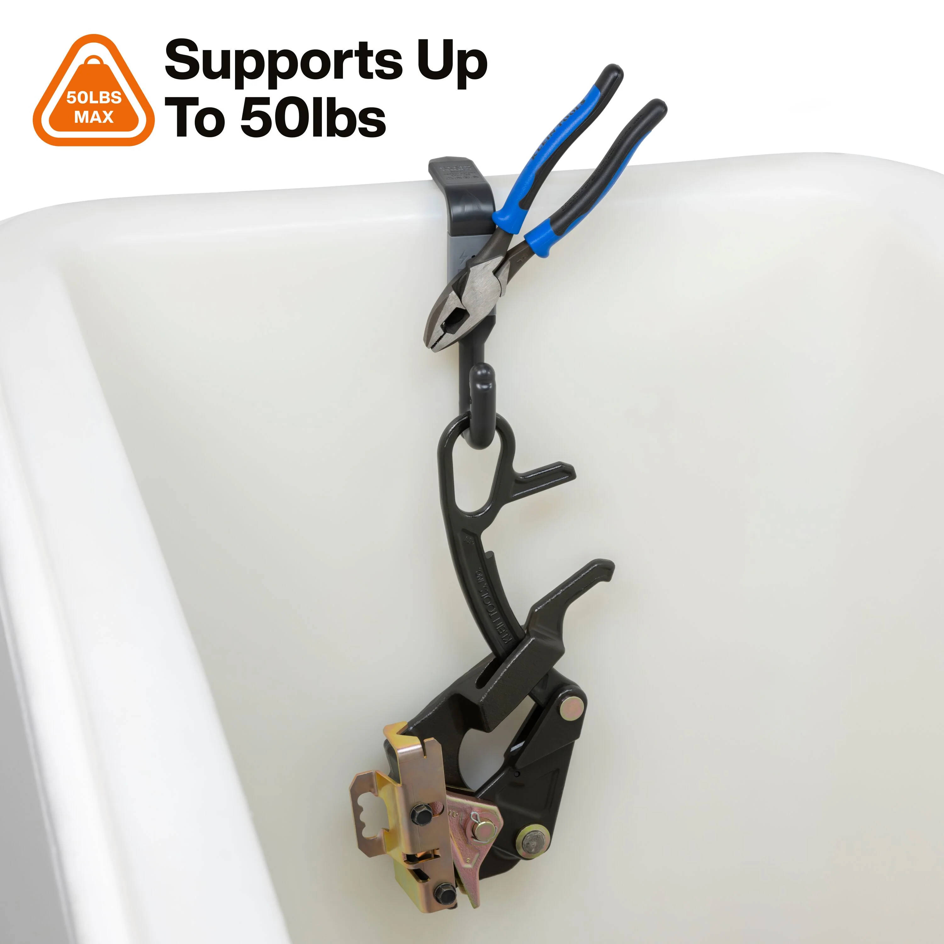 Klein Tools BC311M Magnetic Utility Bucket S-Hook, 2-Inch - Image 5