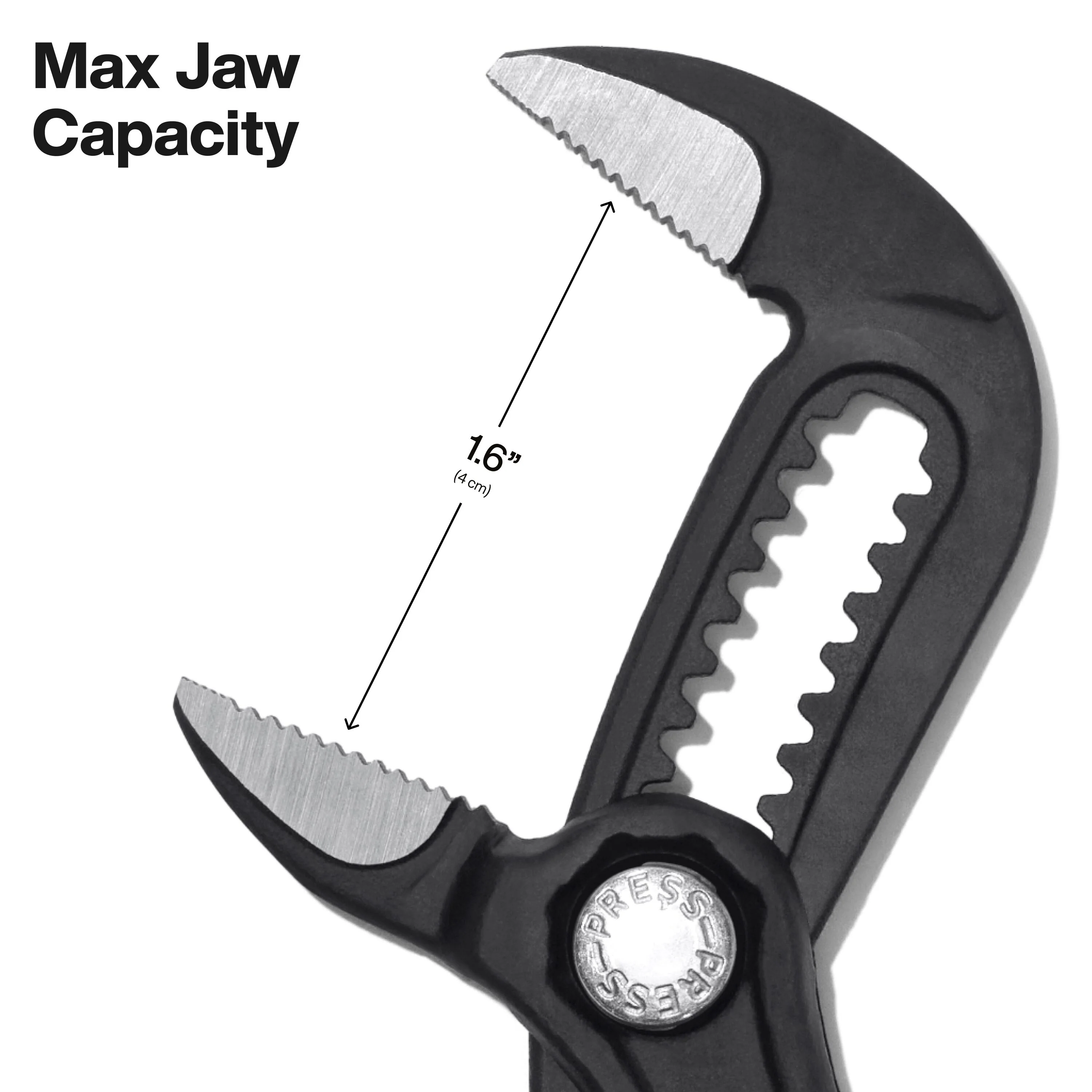 Klein Tools D5057BS Straight Jaw Quick-Adjust Pump Pliers, 7-Inch - Image 4