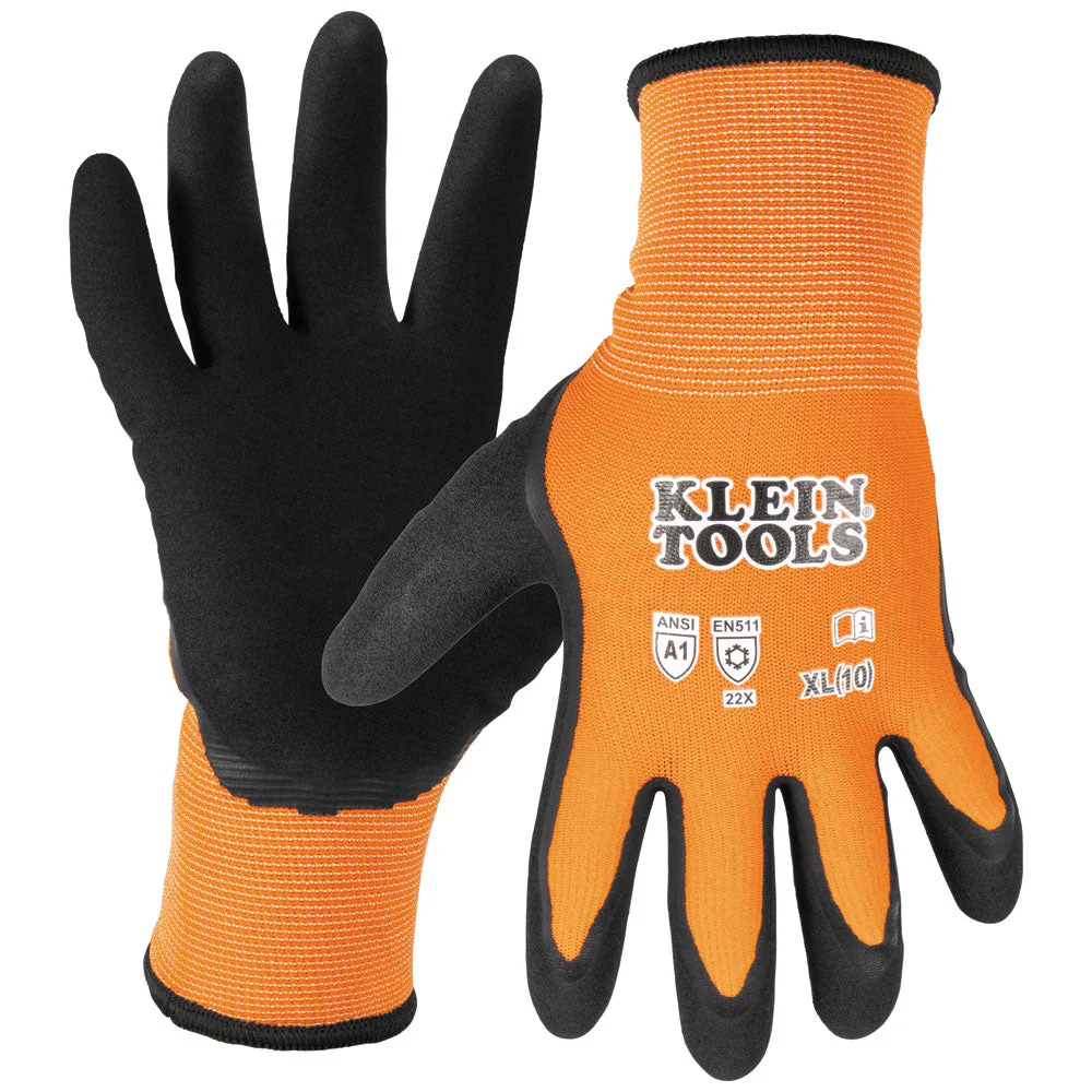 Klein Tools Winter Knit Dipped Gloves, Cut Level A1, Touchscreen - Image 7
