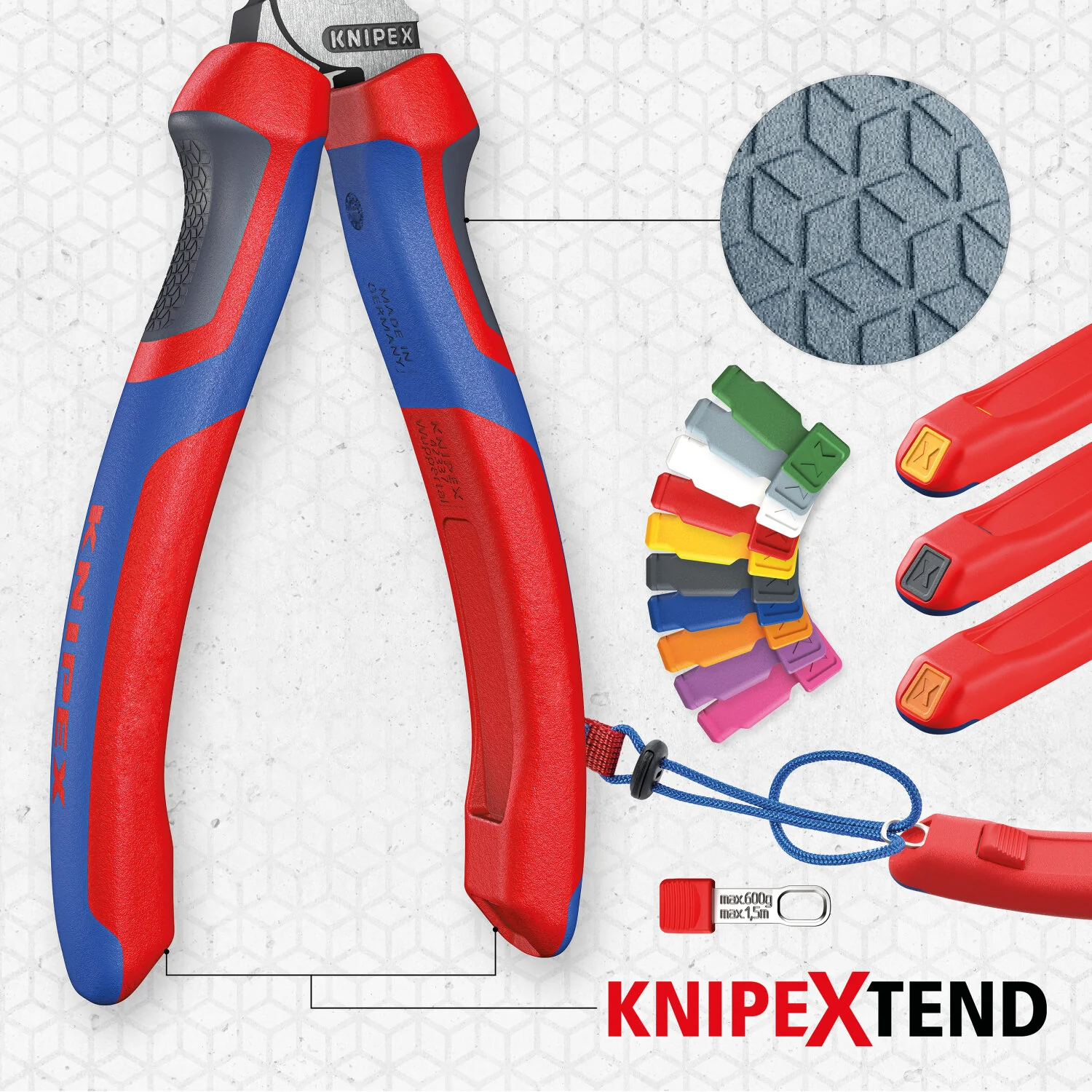Knipex 08 22 185 SBA KnipeXtend Needle-Nose Combination Pliers, 7 1/4" - Image 9