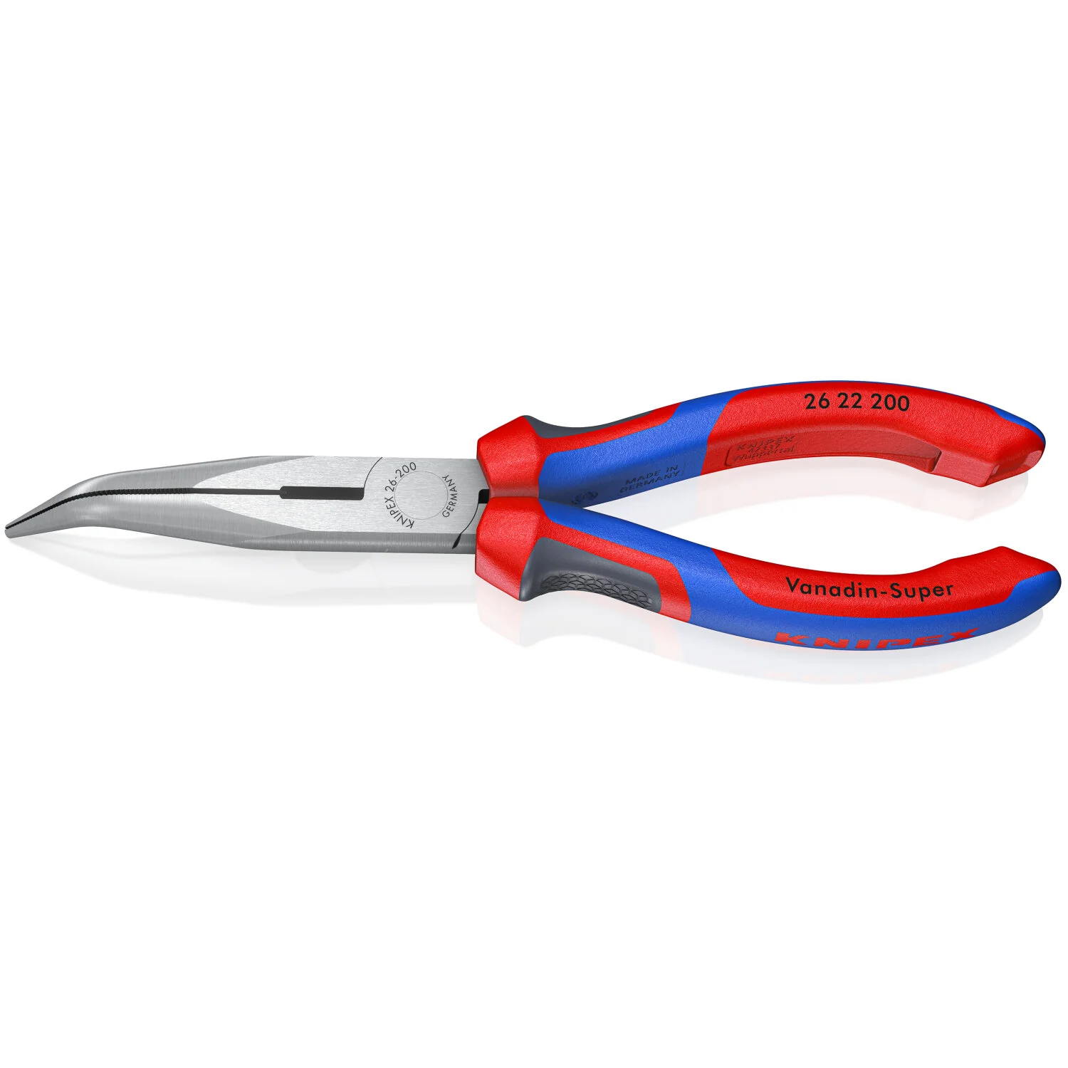 Knipex 26 22 200 KnipeXtend Long Nose 40° Angled Pliers with Cutter, 8" - Image 3