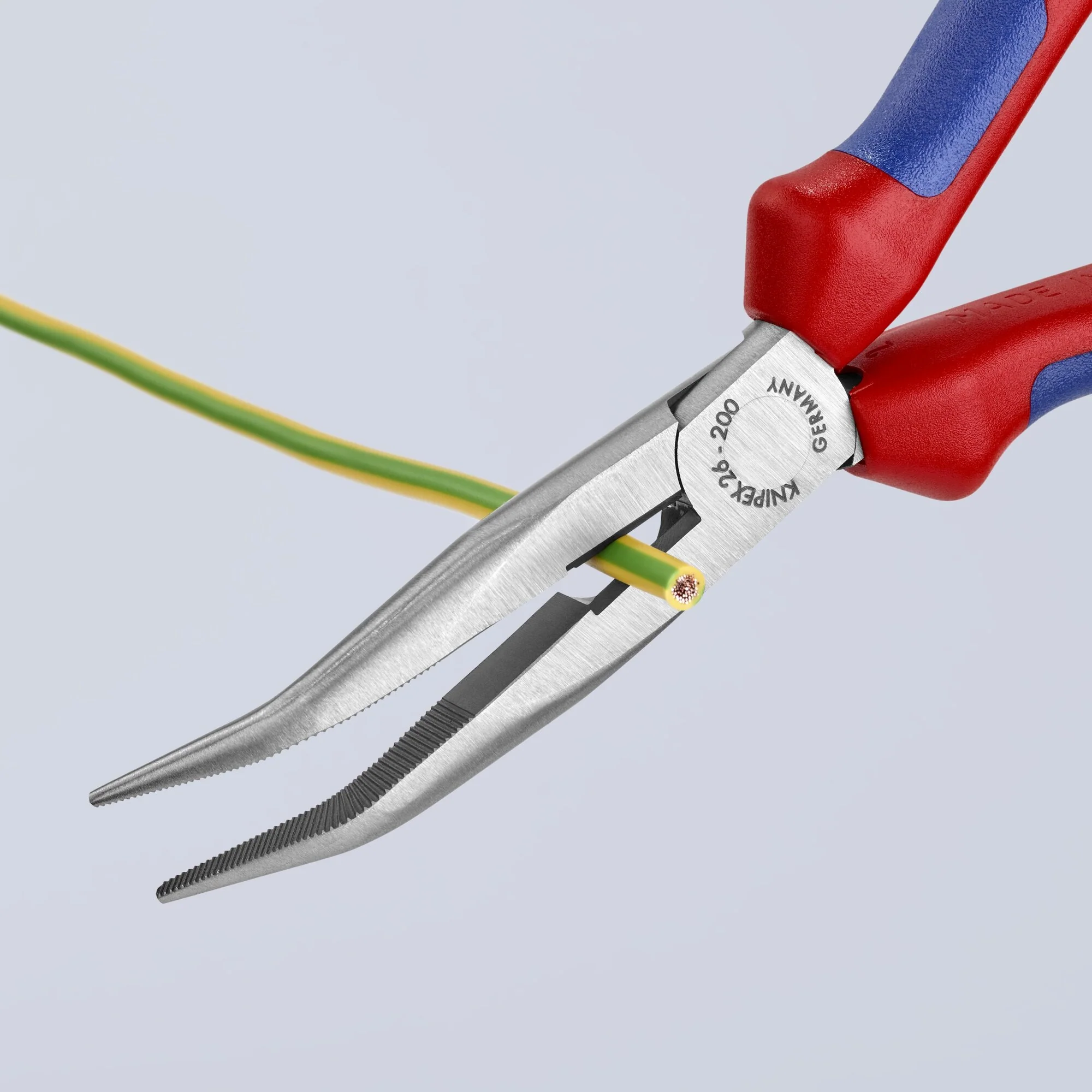 Knipex 26 22 200 SBA KnipeXtend Long Nose 40° Angled Pliers with Cutter, 8" - Image 15